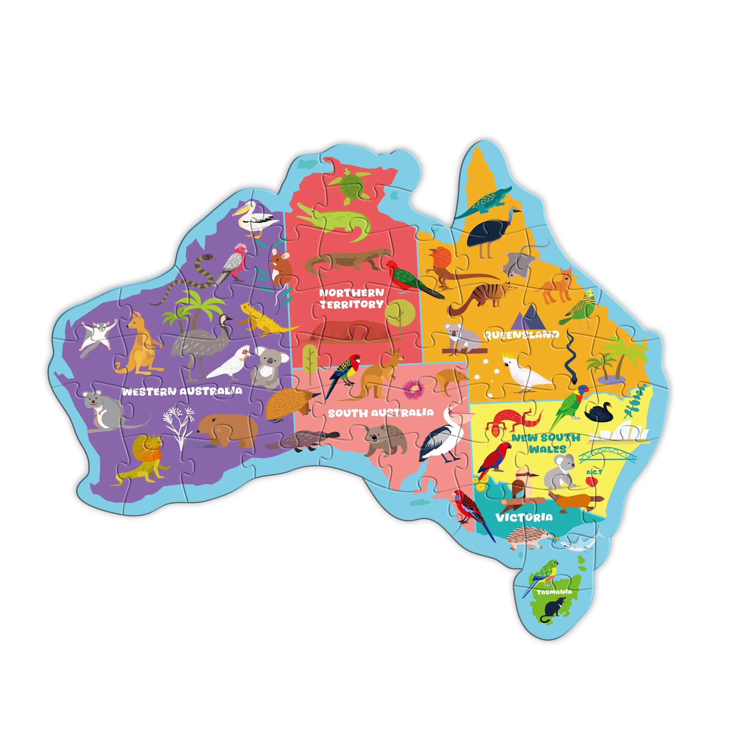 4 Set of 2 Australian Shaped Puzzles, 4 of 6