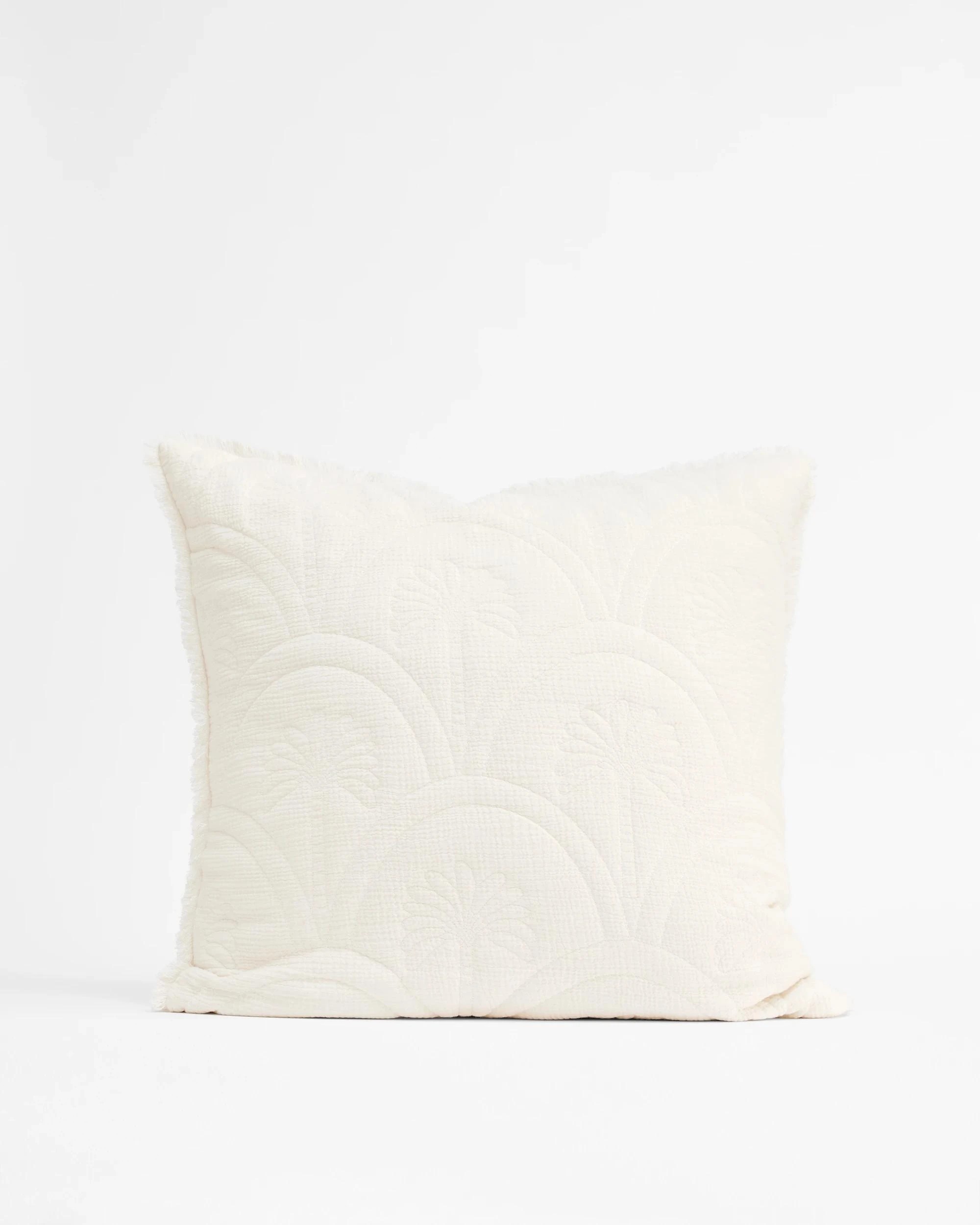 4 Target Palm Quilted Australian Cotton European Pillowcase - Queen Bed - Natural, 4 of 5