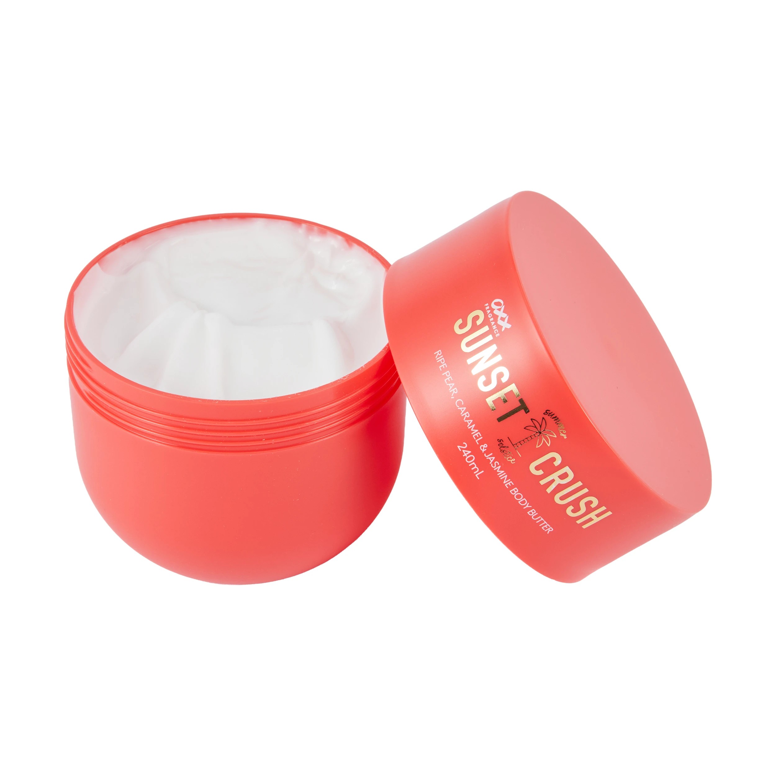 2 OXX Fragrance Sunset Crush Summer Solstice Body Butter 240ml - Ripe Pear, Caramel and Jasmine, 2 of 3