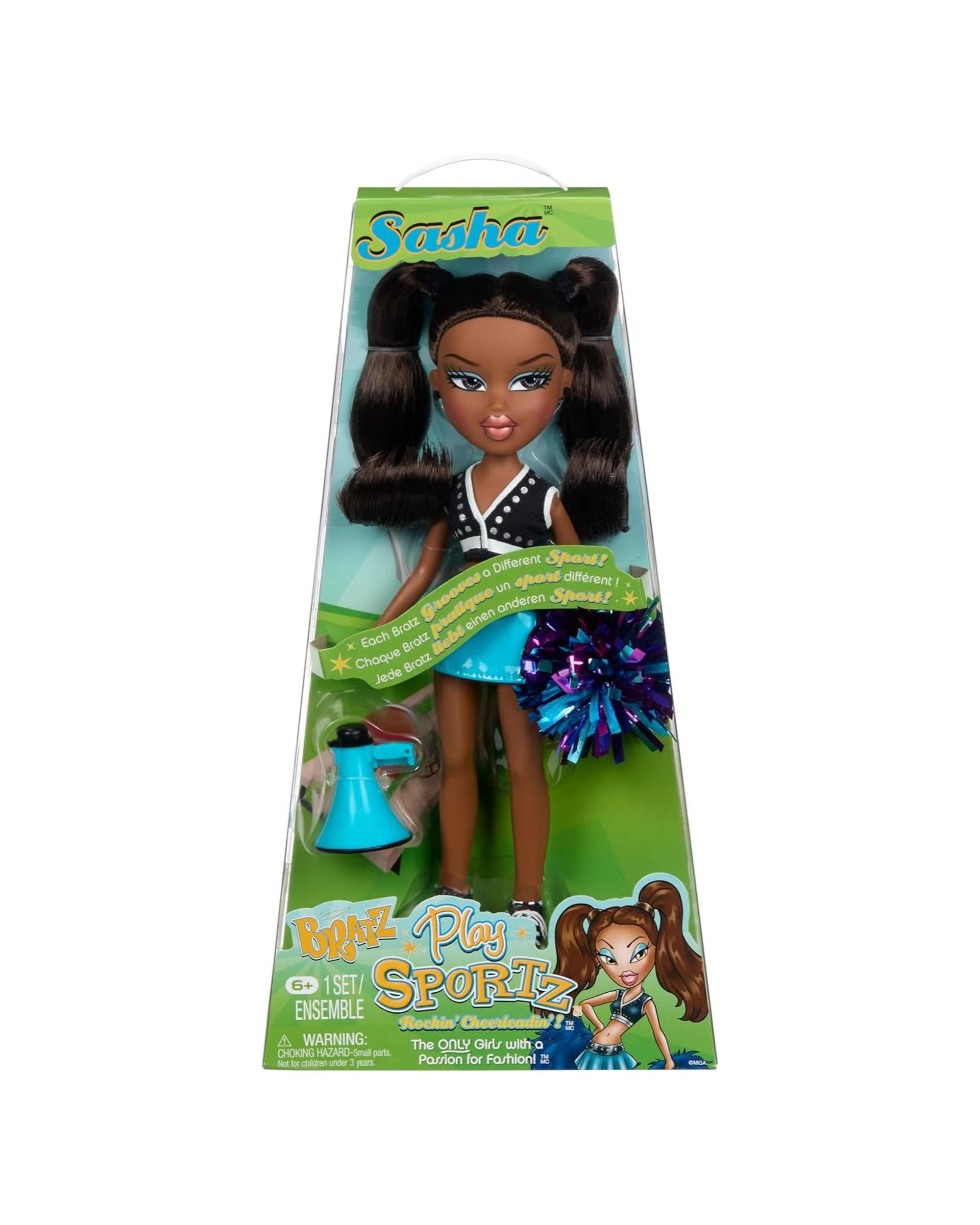 1 Bratz Play Sportz Sasha Rockin' Cheerleadin' Doll, 1 of 6