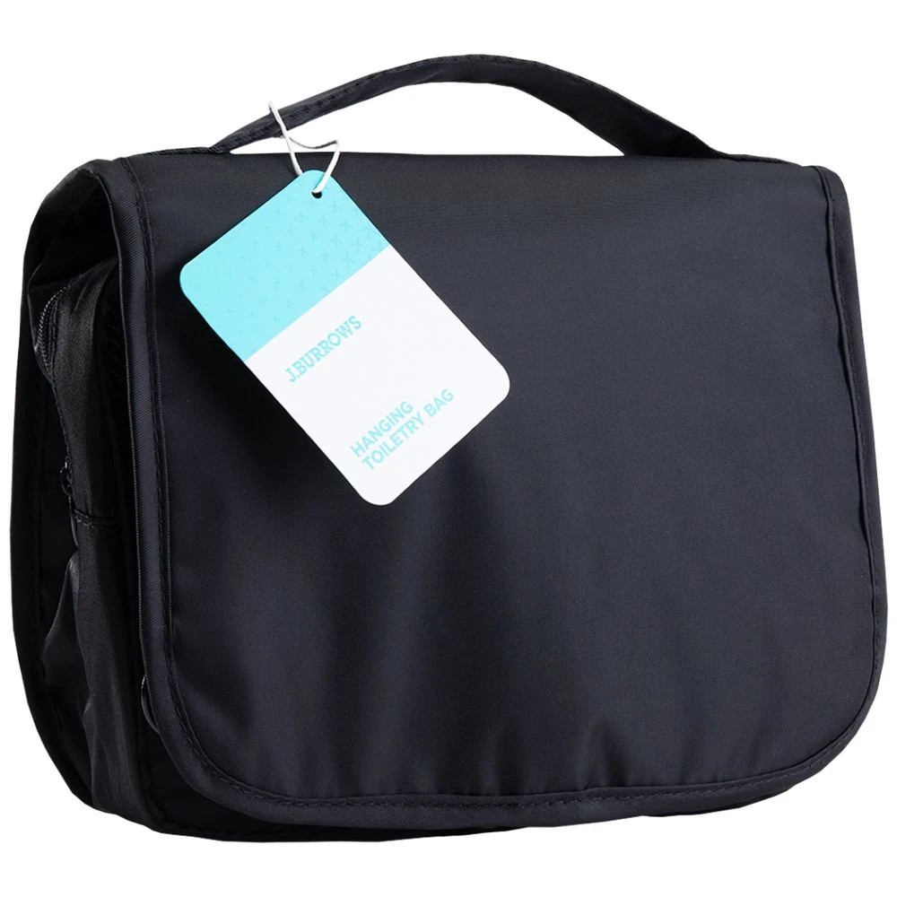 7 J.Burrows Hanging Toiletry Bag Black, 7 of 7