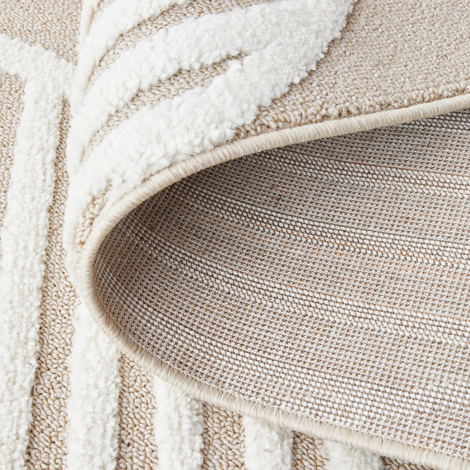 6 Common Ground Rugs Nirvana Leo 500x80cm - Extra Large Runner Power Loomed Pet Friendly Rug - Beige, 6 of 7