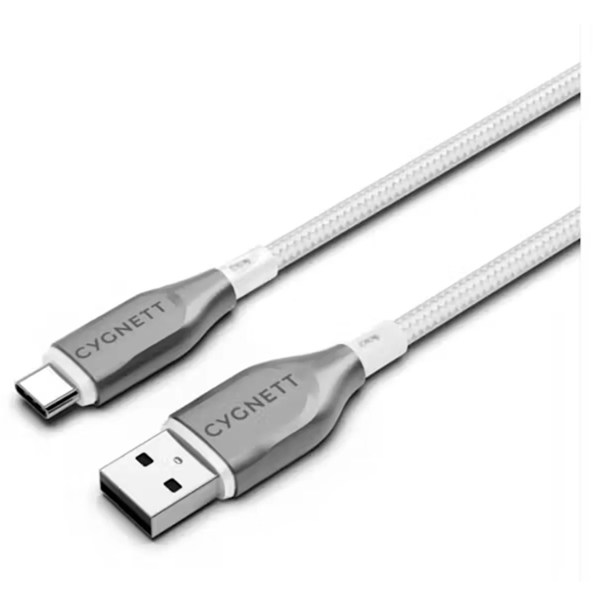 3 Cygnett - Armoured 1m USB-C to USB-A Cable - White, 3 of 4