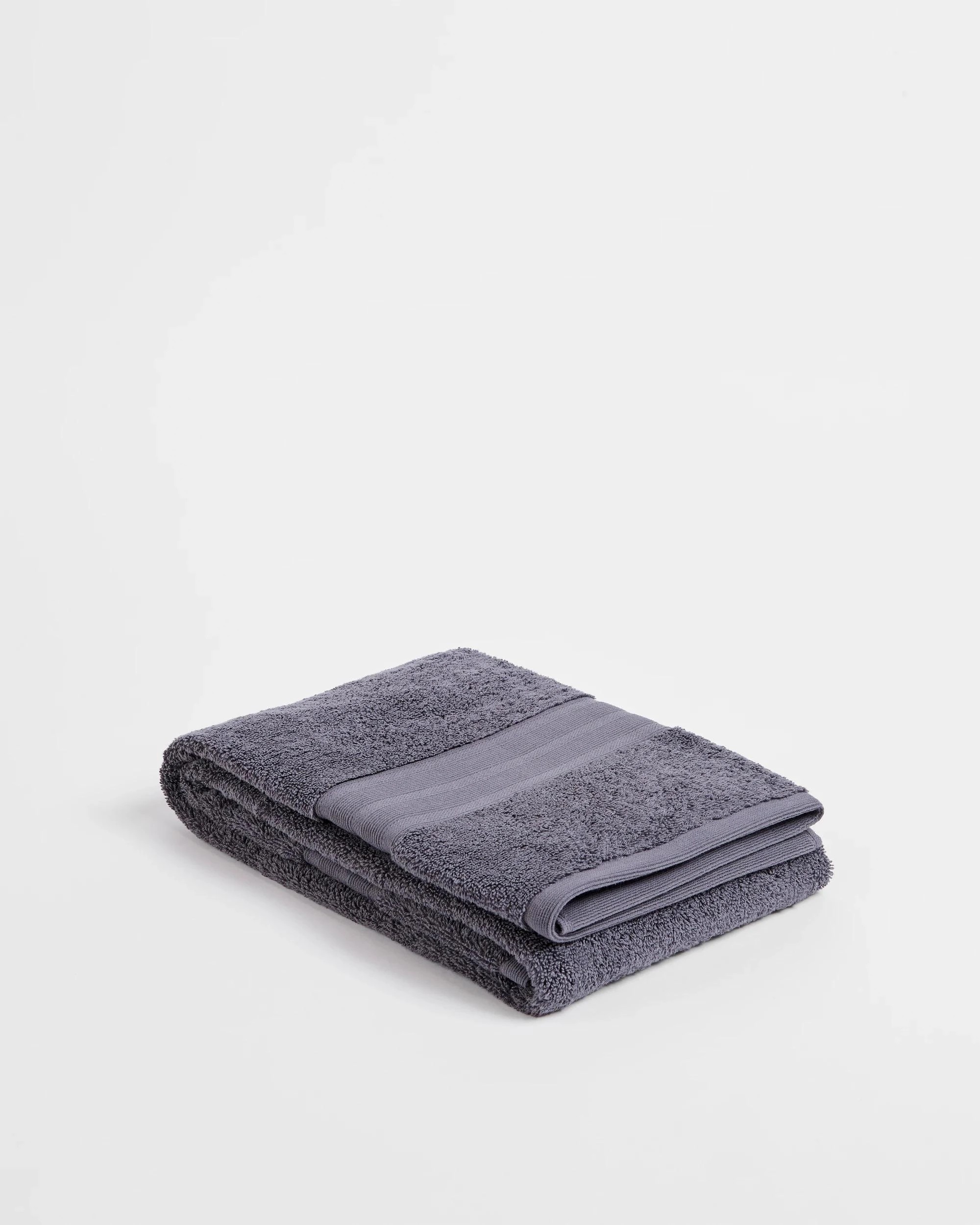 1 Grandeur Australian Cotton Bath Towel - Grey, 1 of 2