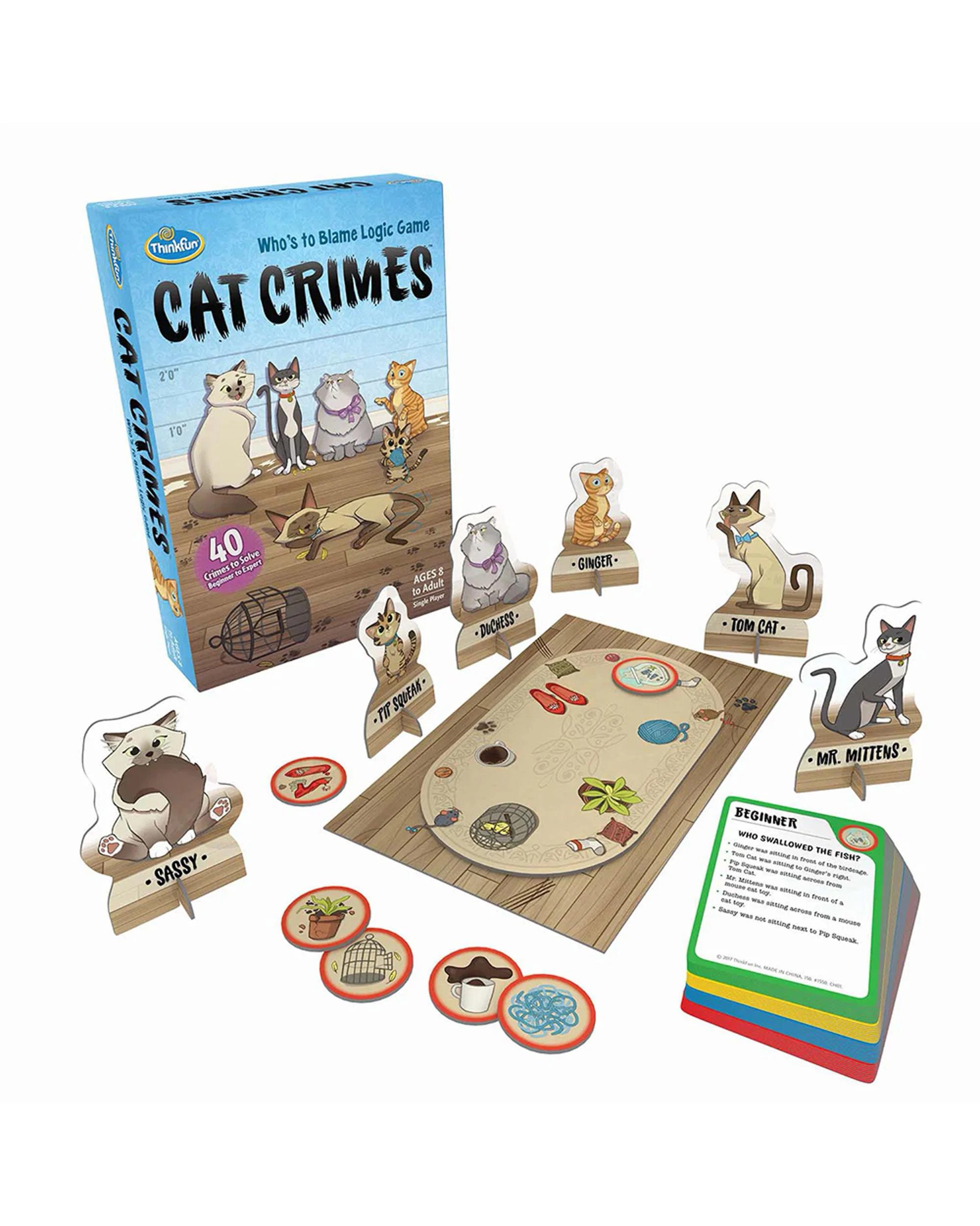 1 Thinkfun Cat Crimes Board Game, 1 of 1