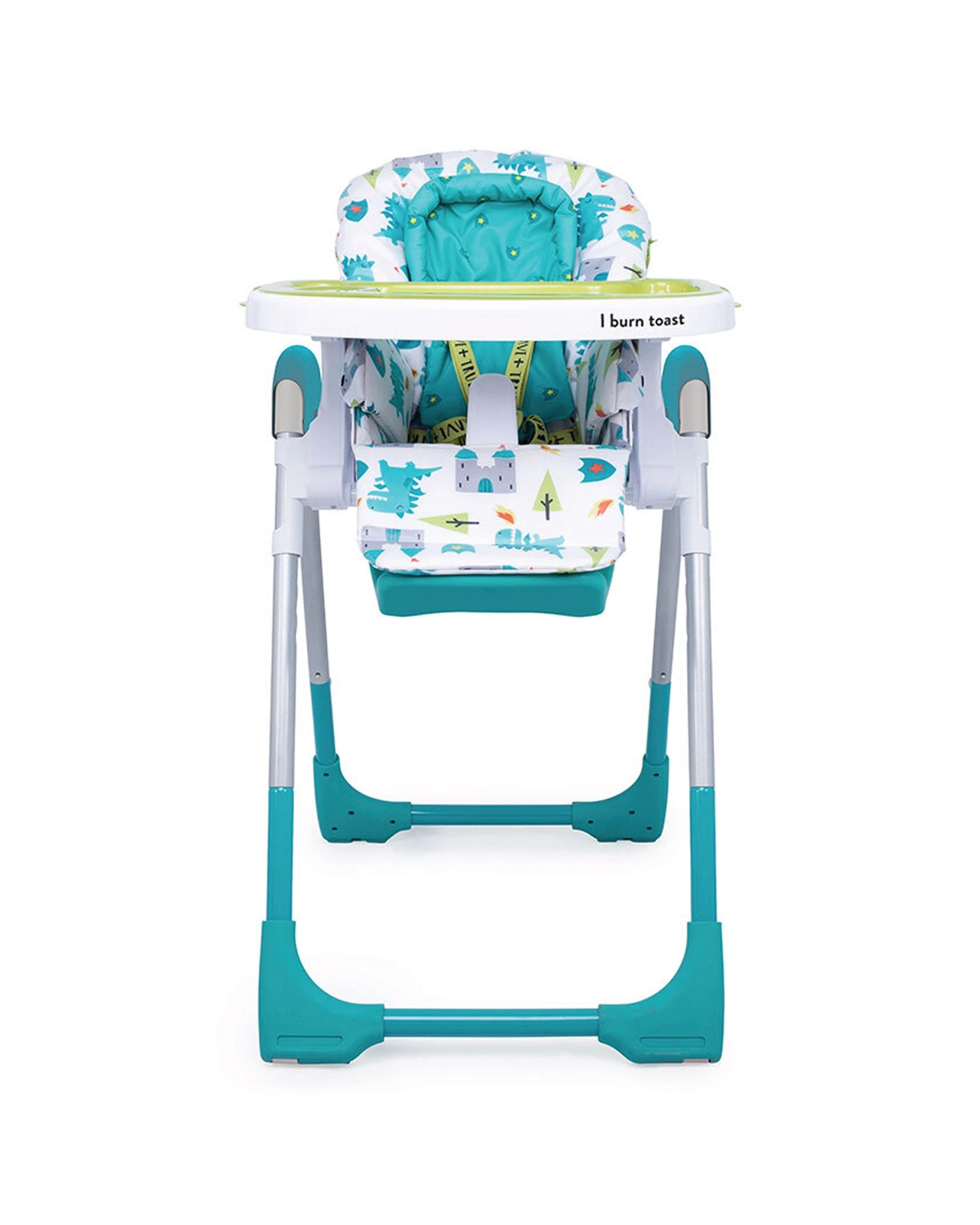 3 Cosatto Noodle Baby Feeding Highchair 0m+ Reclining Seat Adjustable Height Easy Clean Dragon Kingdom - Blue, 3 of 7