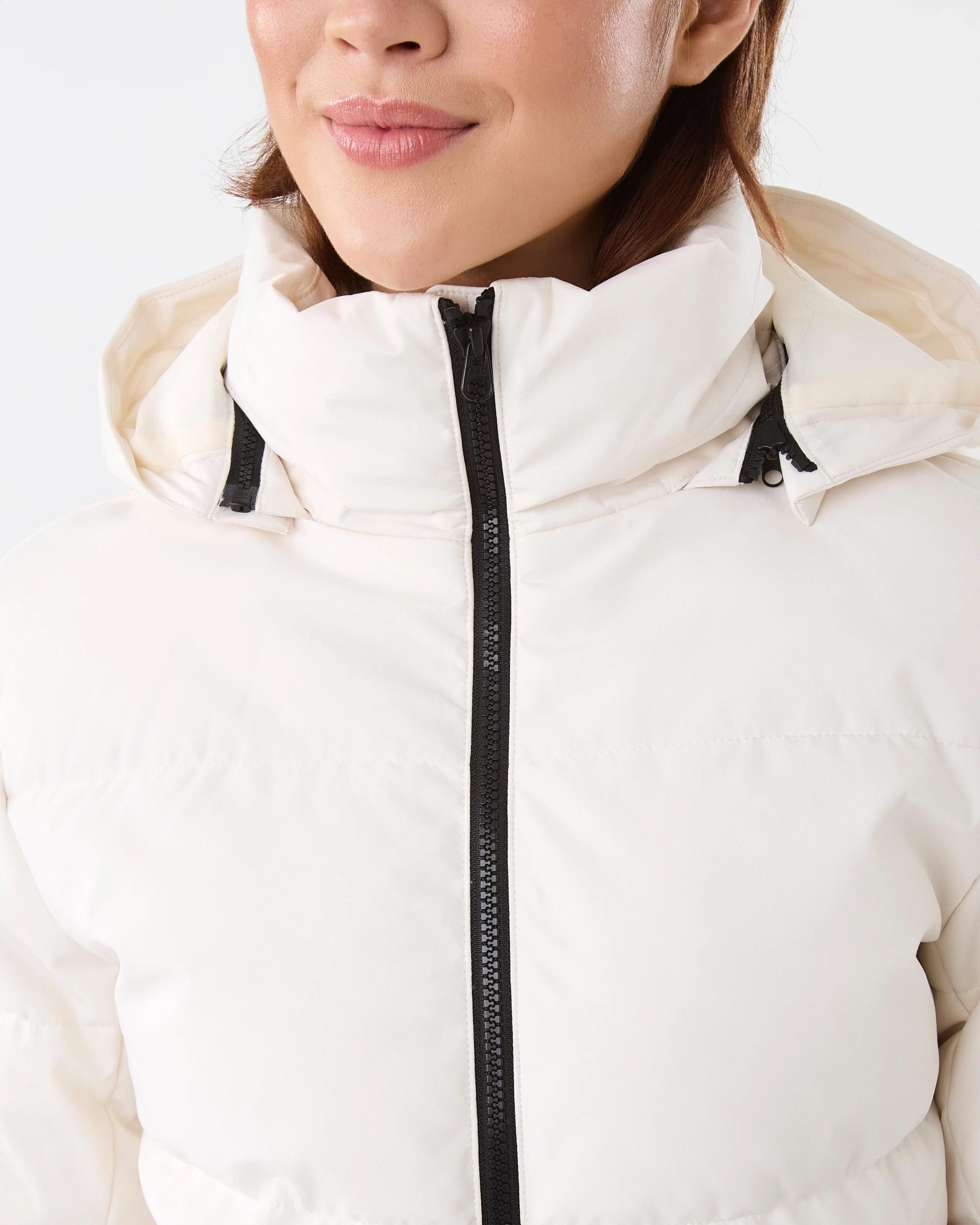 6 Active Womens Core Puffer Jacket Wht Egret, 6 of 8