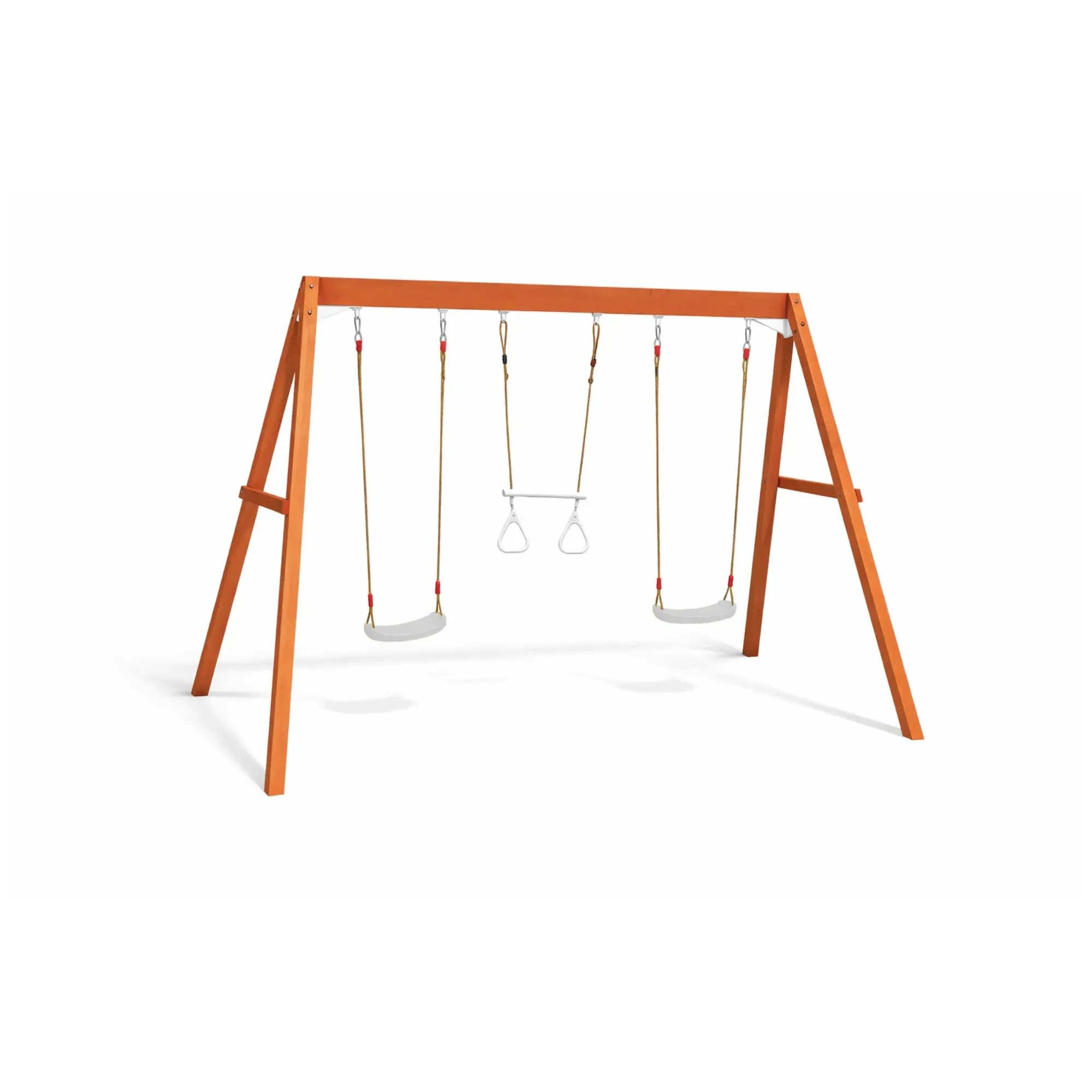 5 Hide & Seek Kids Waratah Timber Swing Set - Pearl - White, 5 of 5