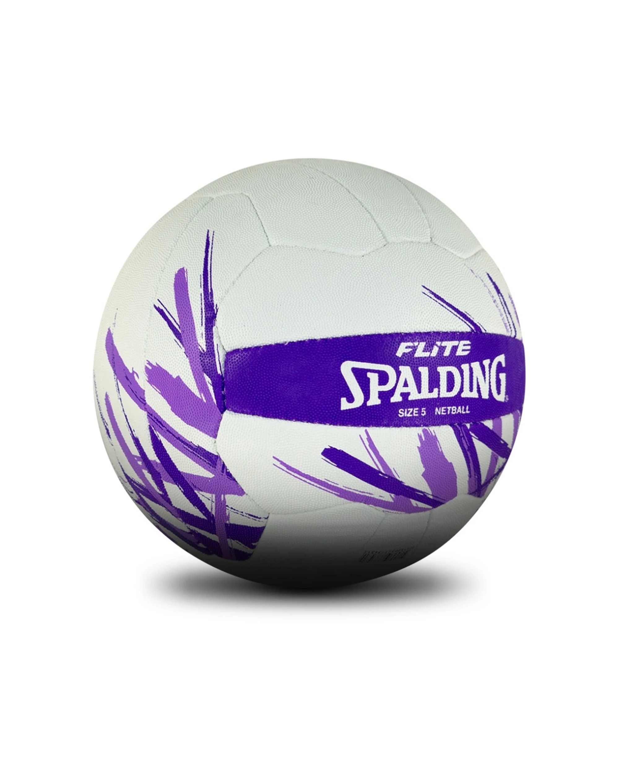 2 Spalding Flite 3ply Rubber Match Quality High Performance Netball Size 5 - Purple, 2 of 2