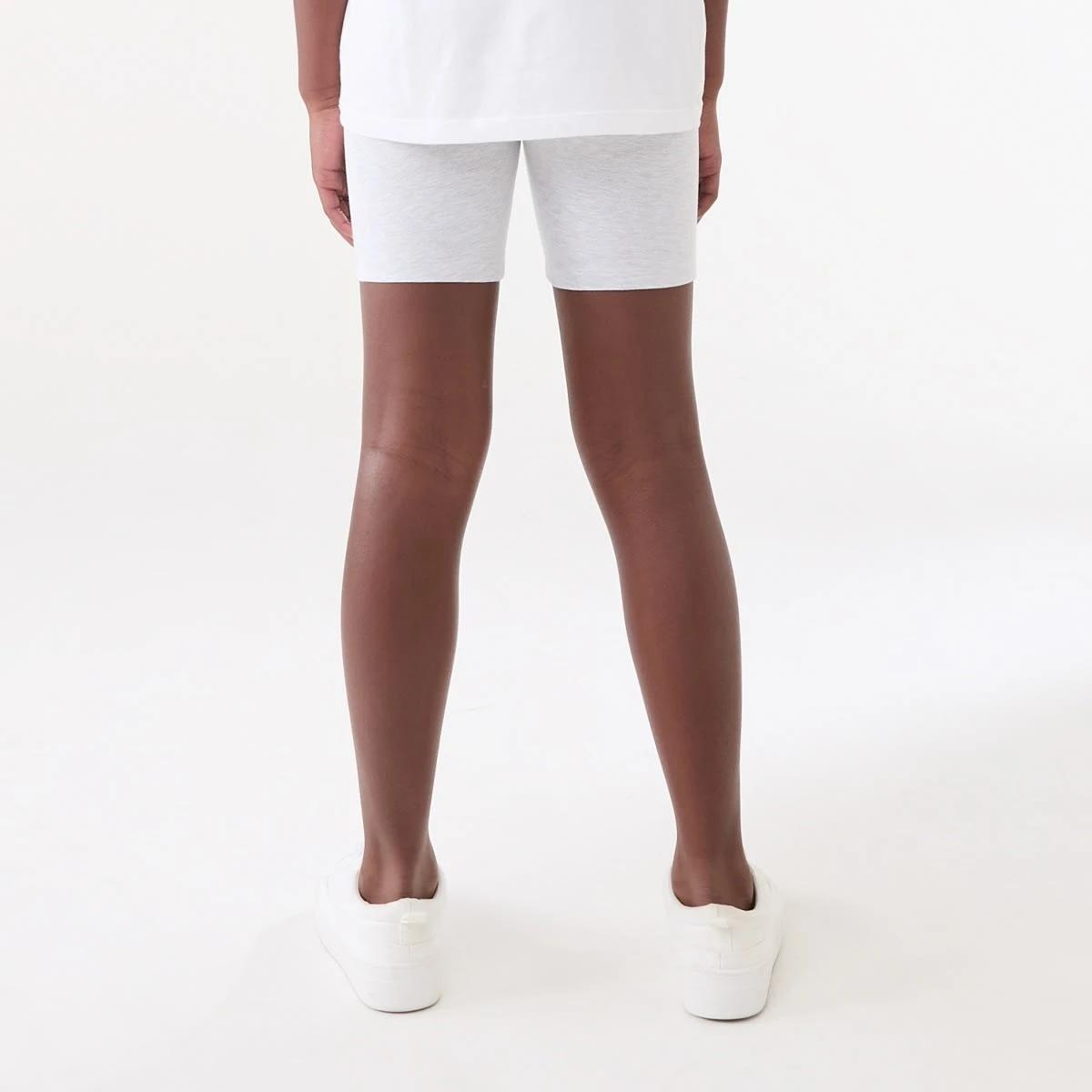 2 Roll Waist Bike Shorts WHITE MARLE, 2 of 5