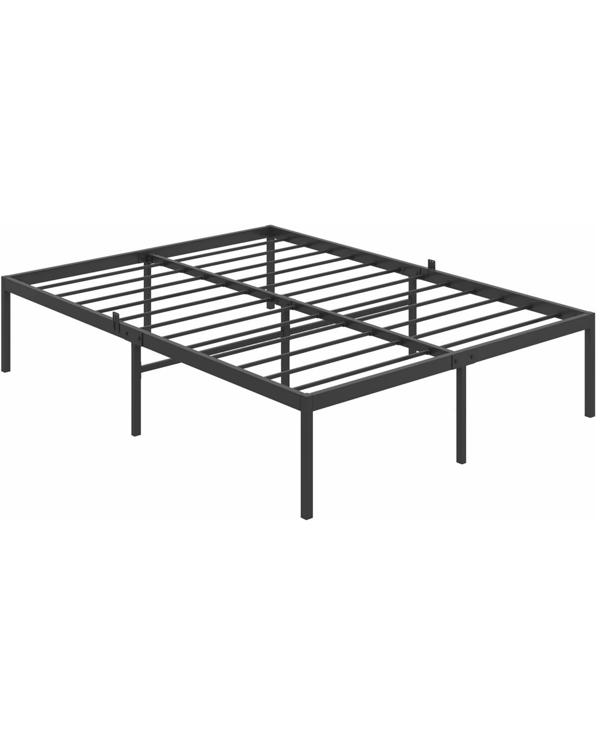 1 Advwin Queen Metal Bed Frame Black, 1 of 8