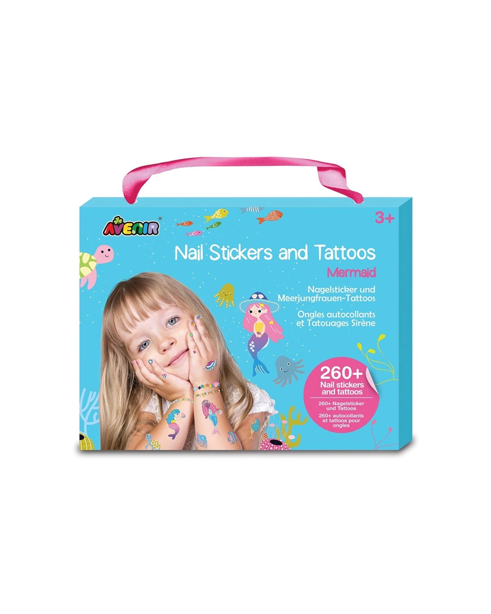 1 Avenir Nail Sticker & Tattoos Mermaids Decorate Style Kids Children Art, 1 of 3