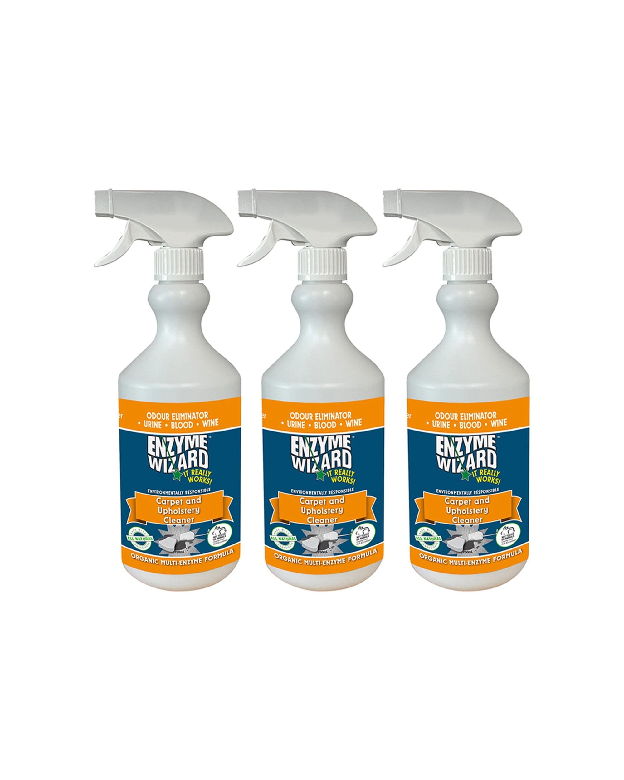 1 Enzyme Wizard Carpet and Upholstery Spray Cleaner 750ml 3PK - White, 1 of 1