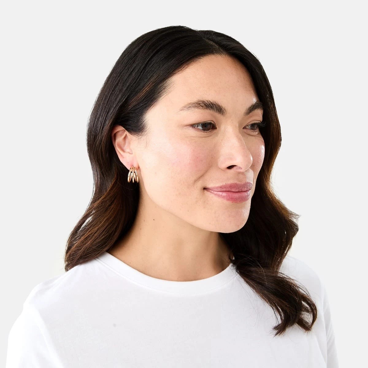 4 6 Pack Mini Faux Pearl Earrings - Gold Tone, 4 of 5