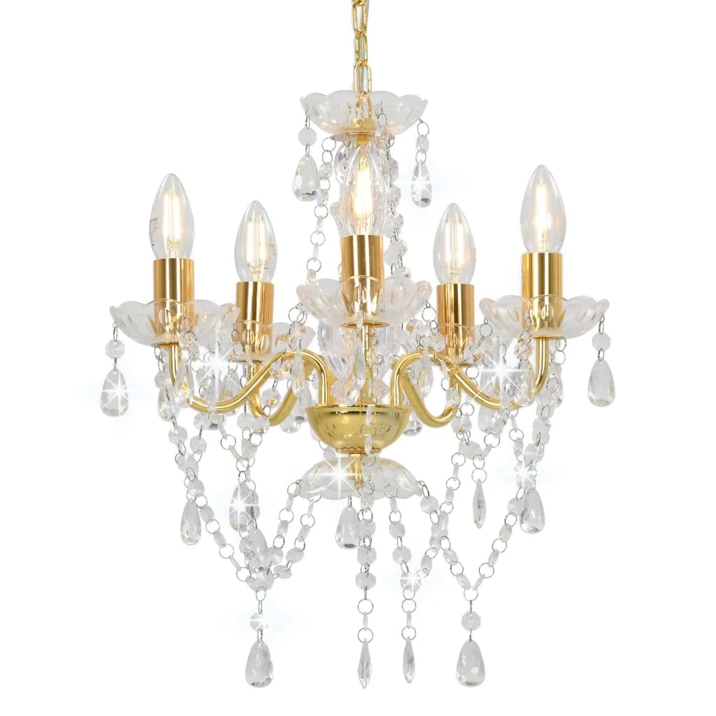 1 Vidaxl Hanging Lamp - Gold, 1 of 7