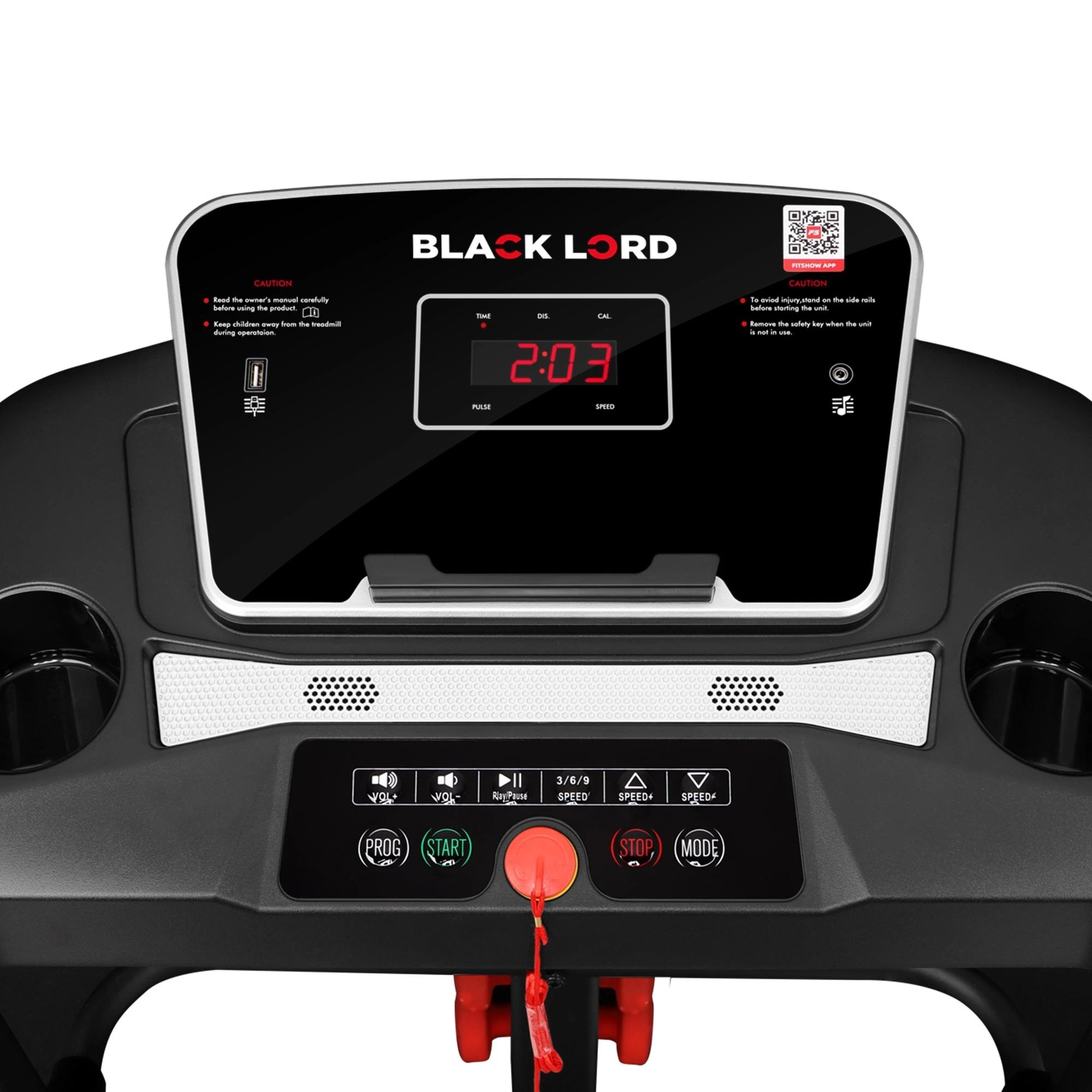 5 Black Lord Treadmill Electric Exercise Machine Run Home Gym Fitness Foldable, 5 of 10