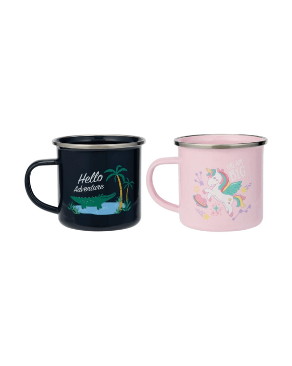 330ml Enamel Mug Assorted Kmart