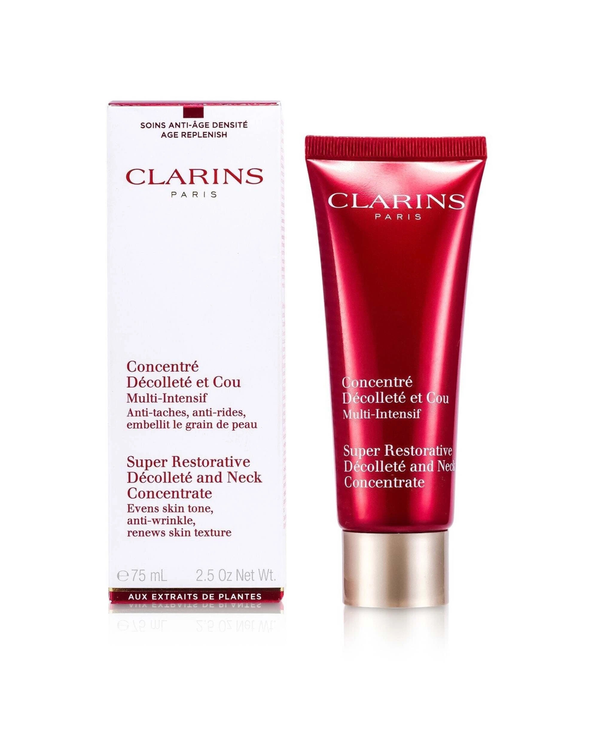 1 Clarins Super Restorative Decollete & Neck Concentrate  75ml/2.5oz, 1 of 3