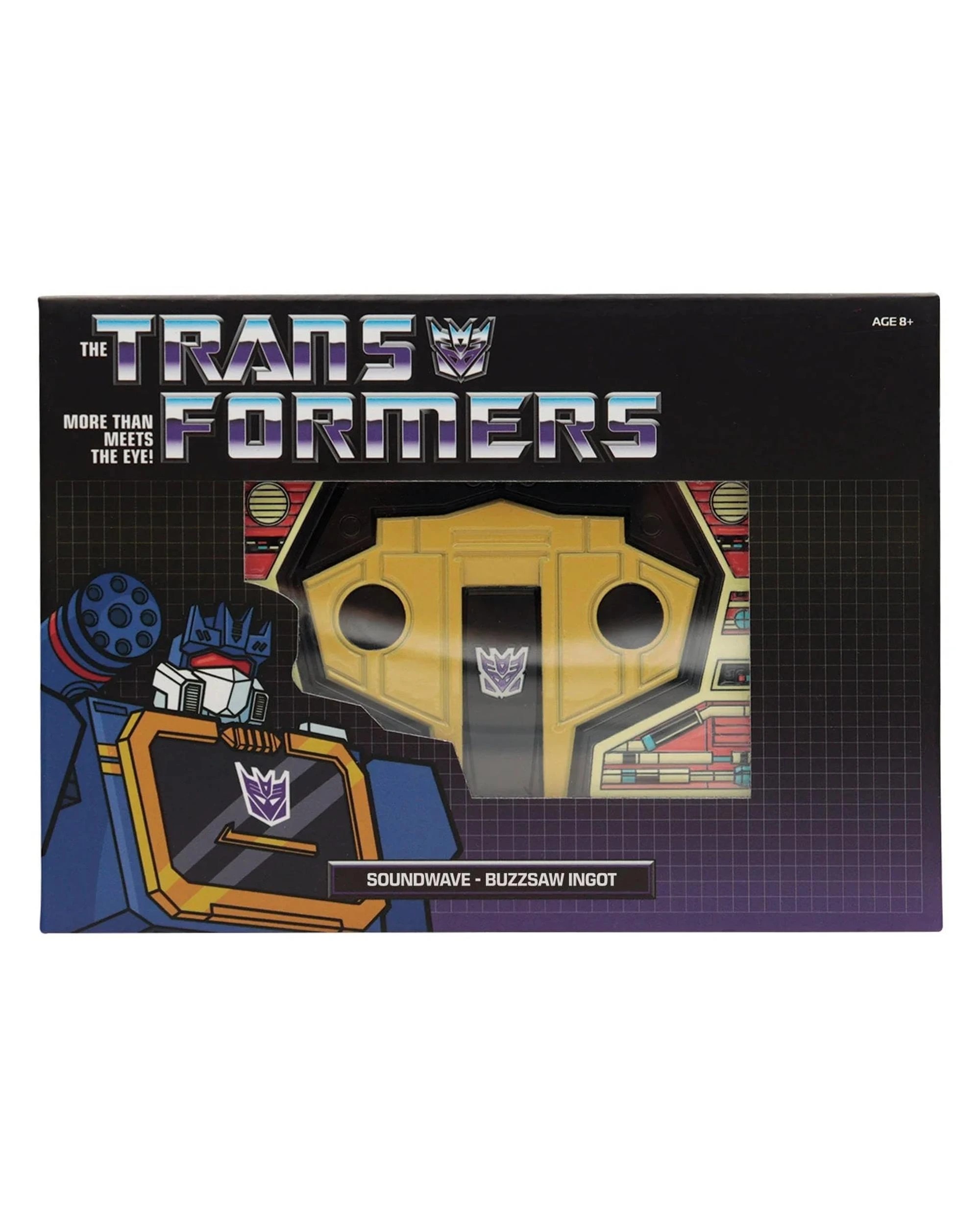 1 Fanattik Transformers Soundwave/Buzzsaw Cassette Tape Limited Edition Ingot, 1 of 10
