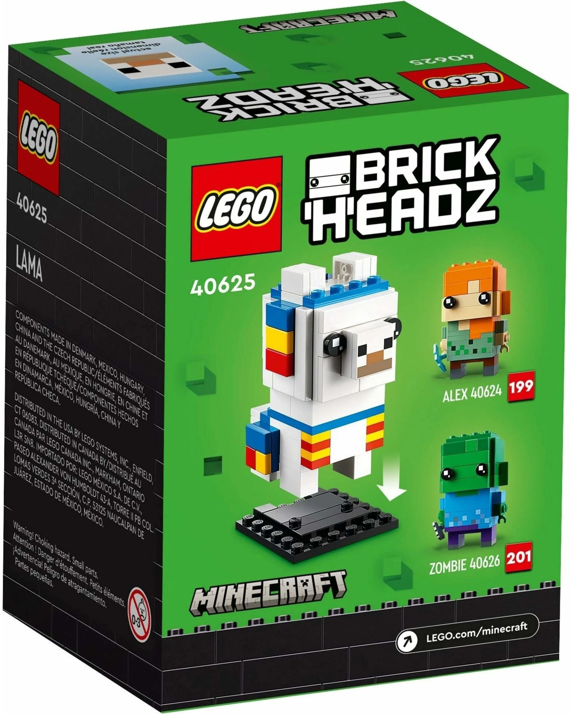 4 LEGO Minecraft 40625 Llama BrickHeadz Set, 4 of 5
