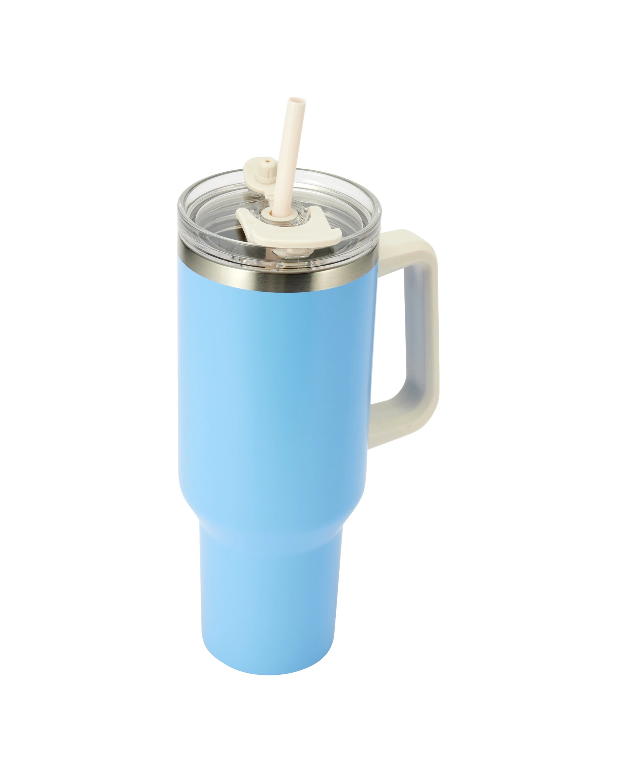 1 1.18L Blue Jumbo Tumbler with Handle, 1 of 6