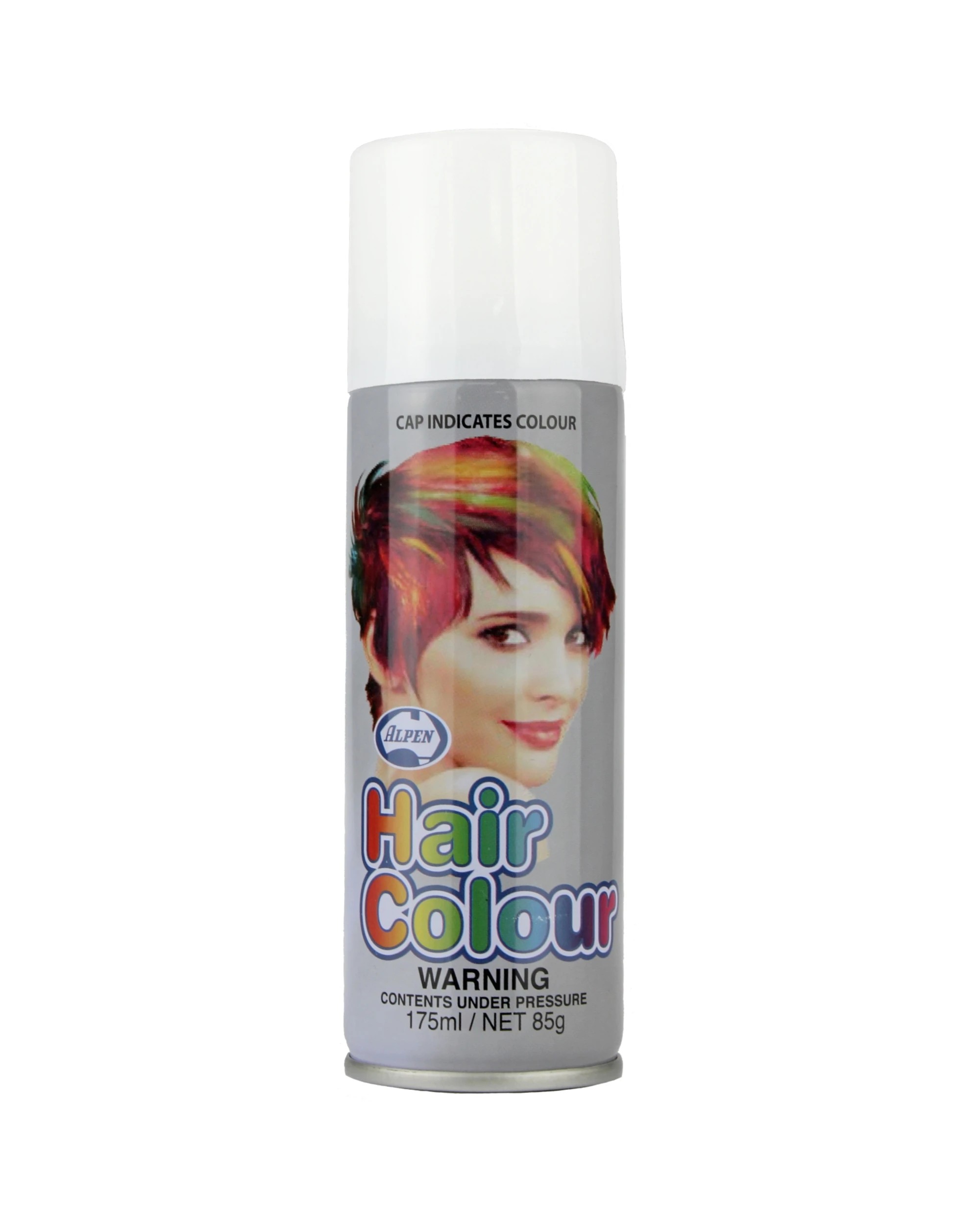 1 Alpen Coloured Hair Spray - White, 1 of 1