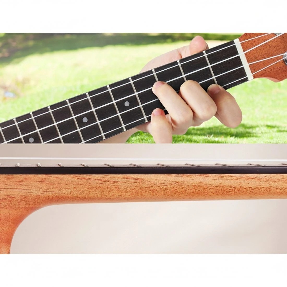 5 Alpha 23" Ukulele Mahogany Concert Beginner Gift w/ Carry Bag - Natural, 5 of 6