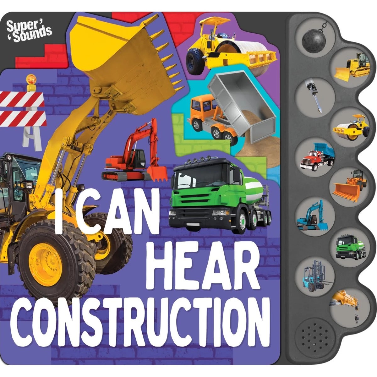 1 Super Sounds: I Can Hear Construction 10-Button Sound Book, 1 of 3