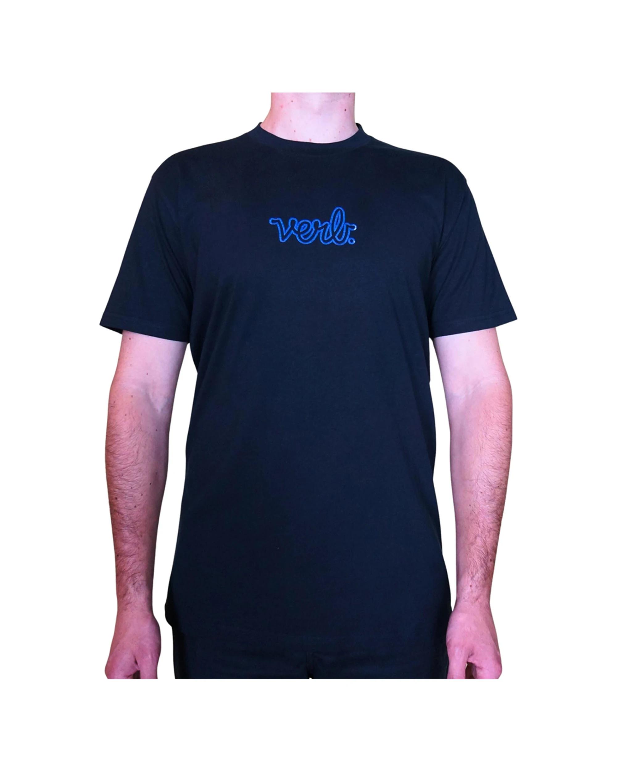 3 Verb Puffed Men Classic Logo 100% Cotton Skateboards T Shirt NAVY, 3 of 3