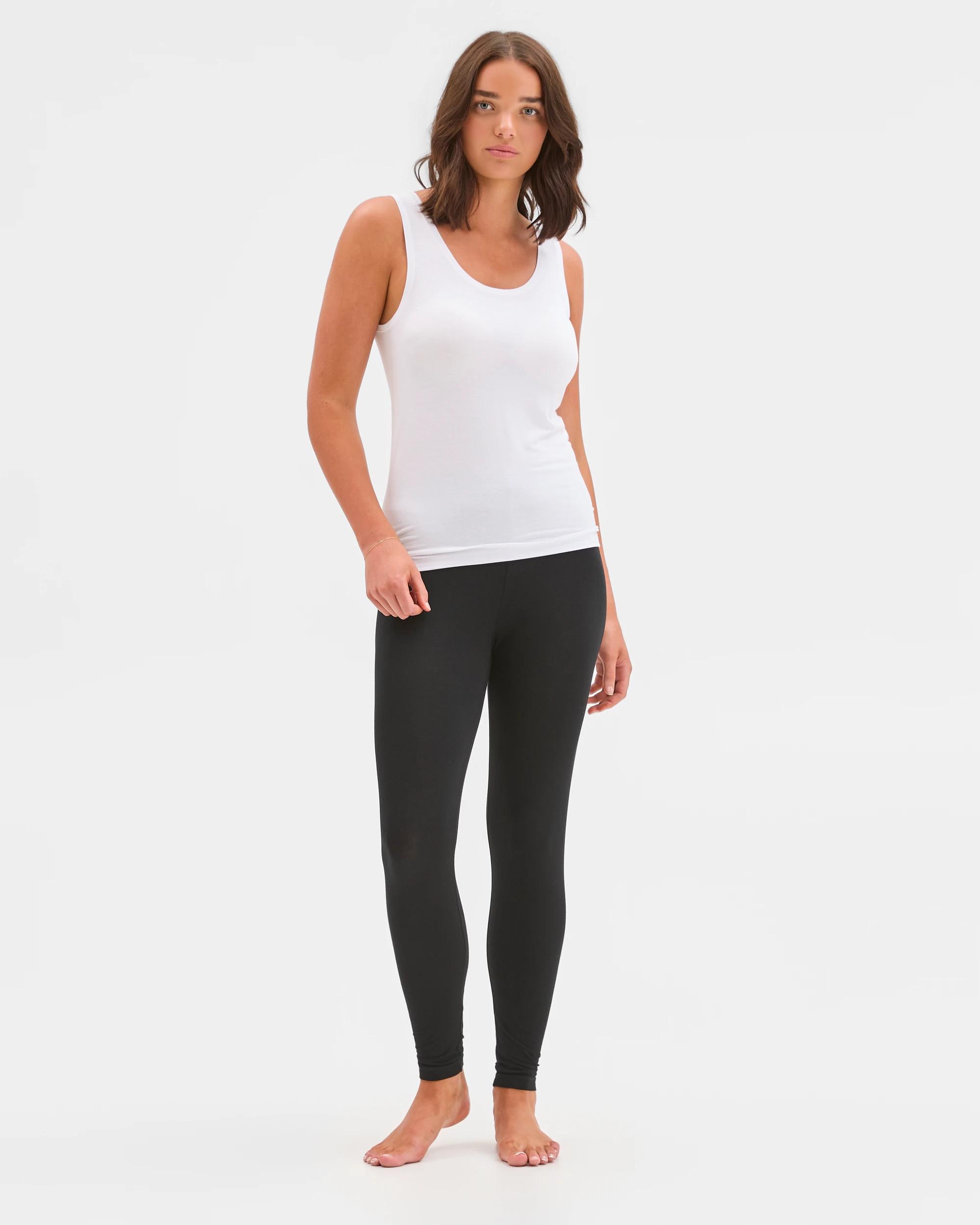 2 Target Woman Bamboo Thermal Tank Top WHITE, 2 of 5