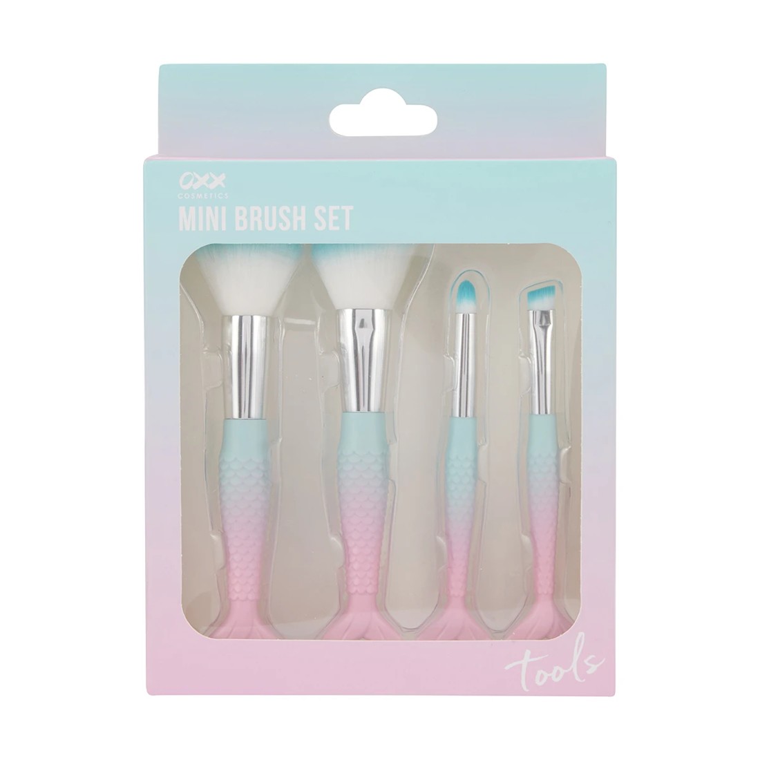 1 OXX Cosmetics 4 Pack Mini Brush Set - Mermaid, 1 of 6