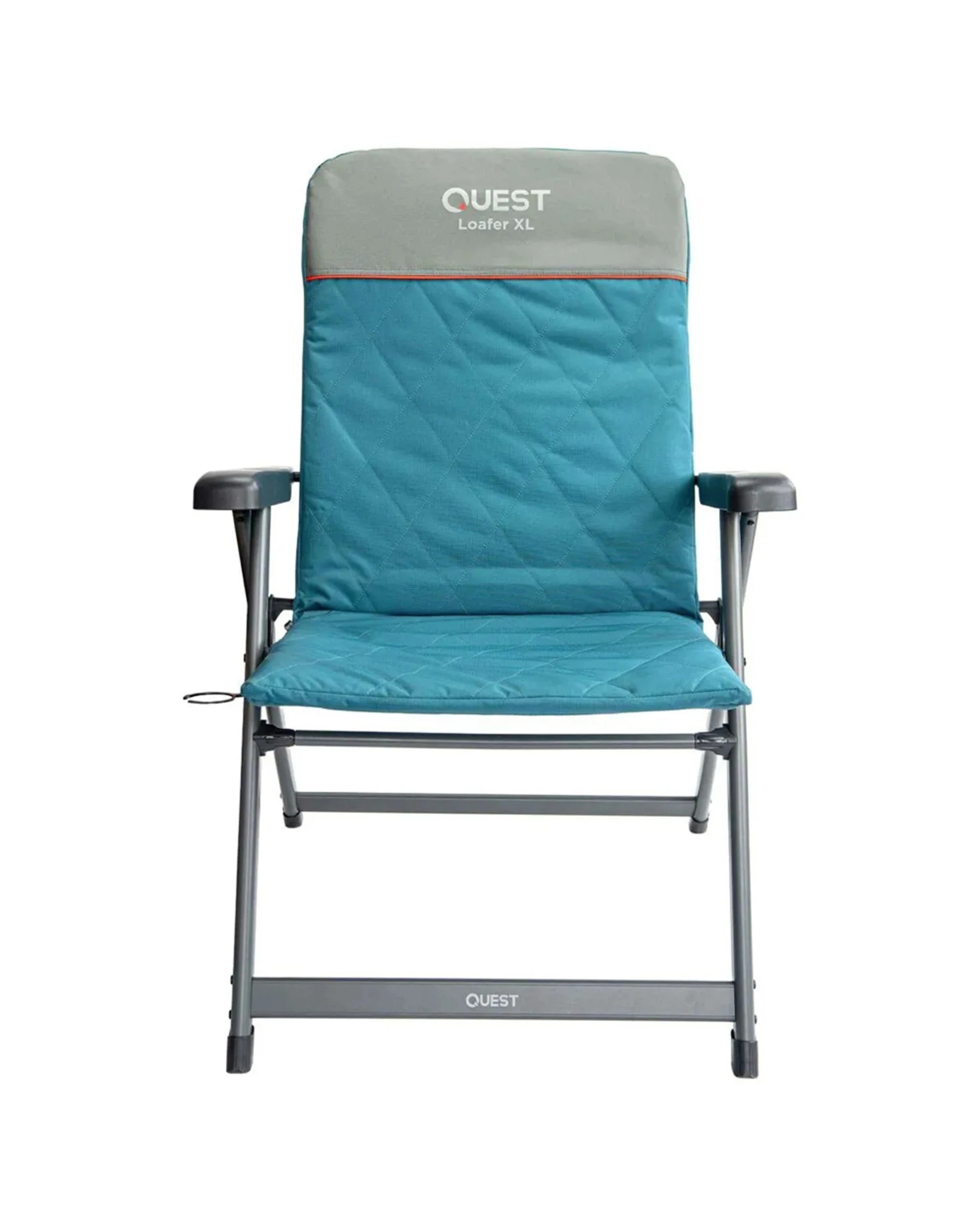 4 Quest Loafer XL Camp Chair Folding 7-Position Recline Aluminium Frame High Back - Blue, 4 of 7