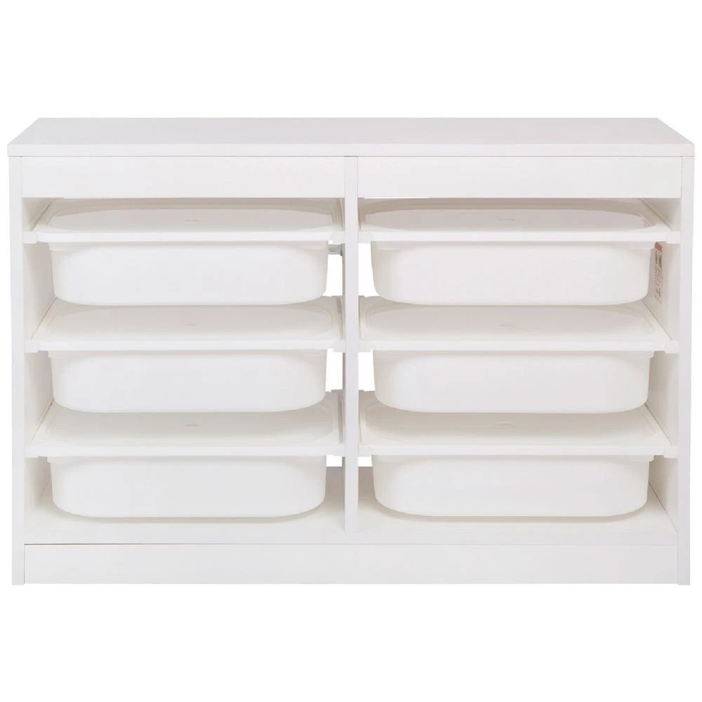 1 Kadink Storage Unit with Tubs and Lids Wide White, 1 of 2