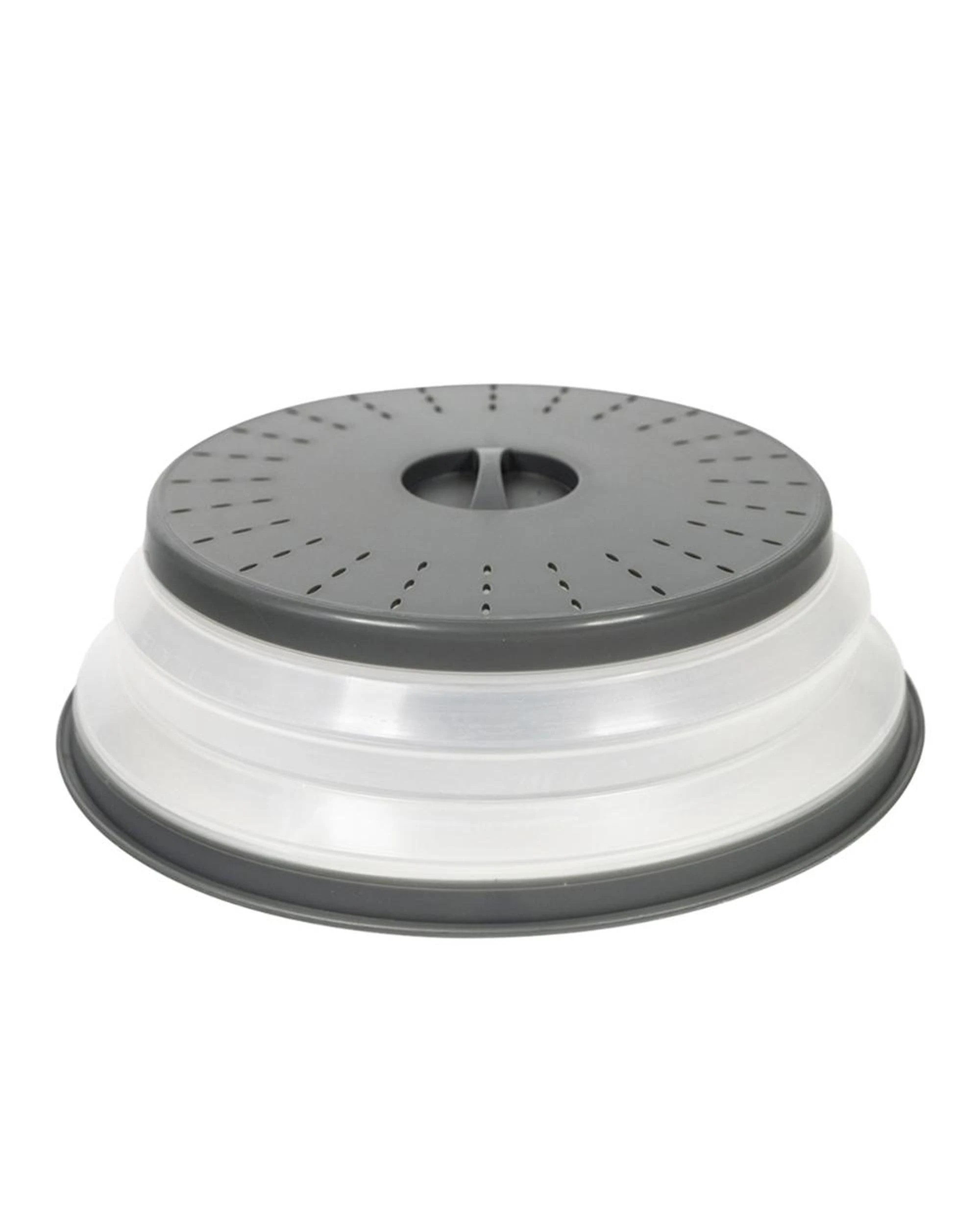 4 Tovolo Collapsible Microwave Food Cover AntiSplatter 31.5cm Large  Set of 2 - Grey, 4 of 8