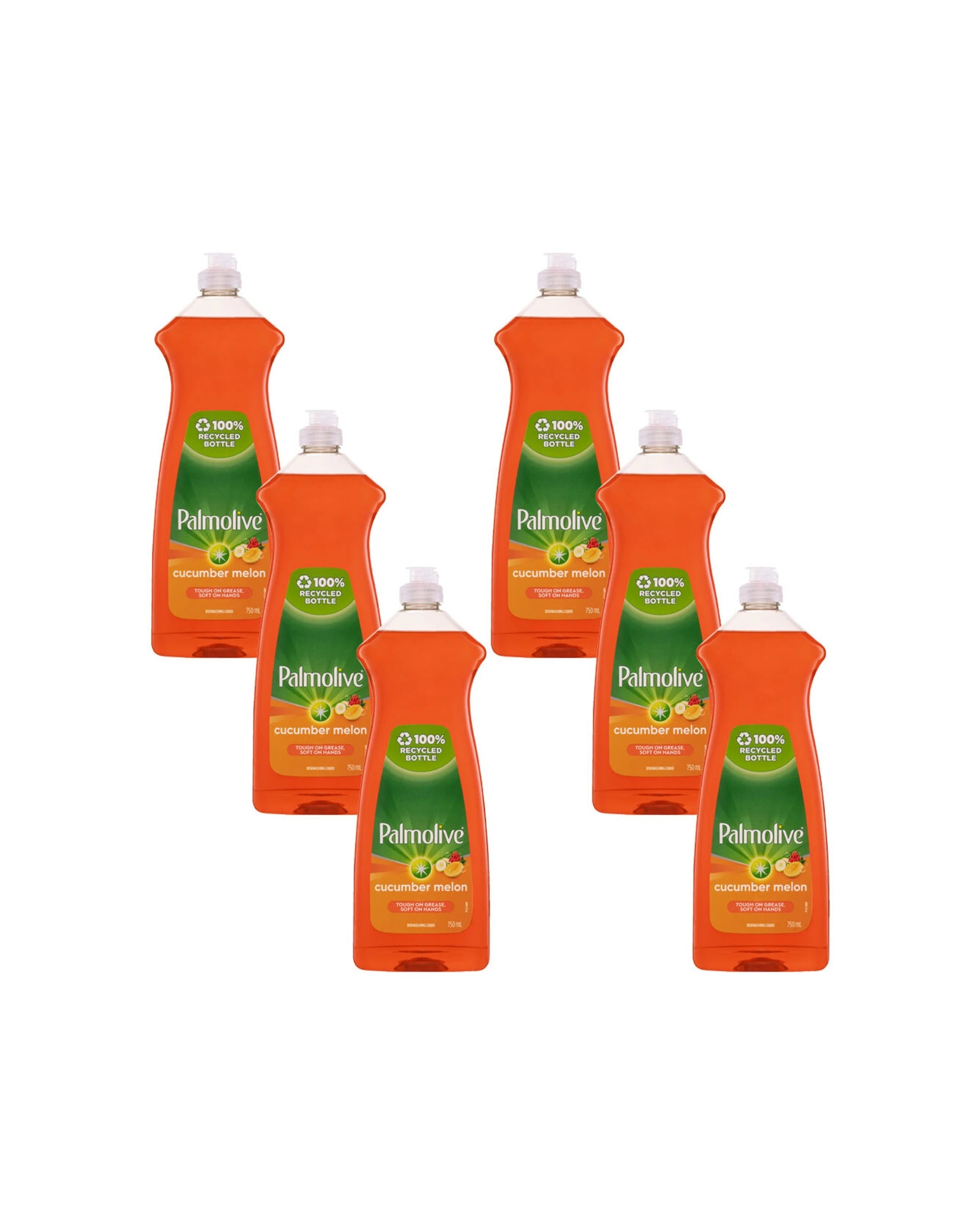 1 Palmolive 6PK Dishwashing Liquid 750ml Antibacterial Cucumber Melon - Multi, 1 of 3