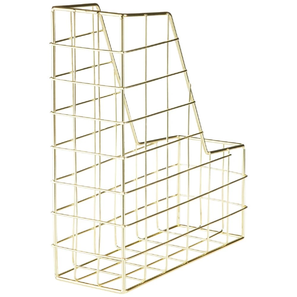 1 Otto Wire Magazine File Gold, 1 of 5