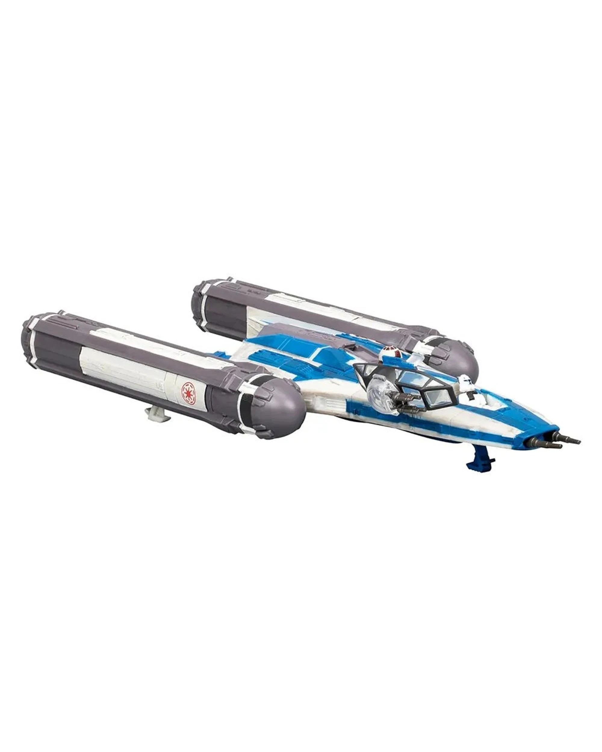 3 Star Wars Micro Galaxy Squadron BTL-B Y-Wing Starfighter 5 inch Vehicle and Figure Set, 3 of 4