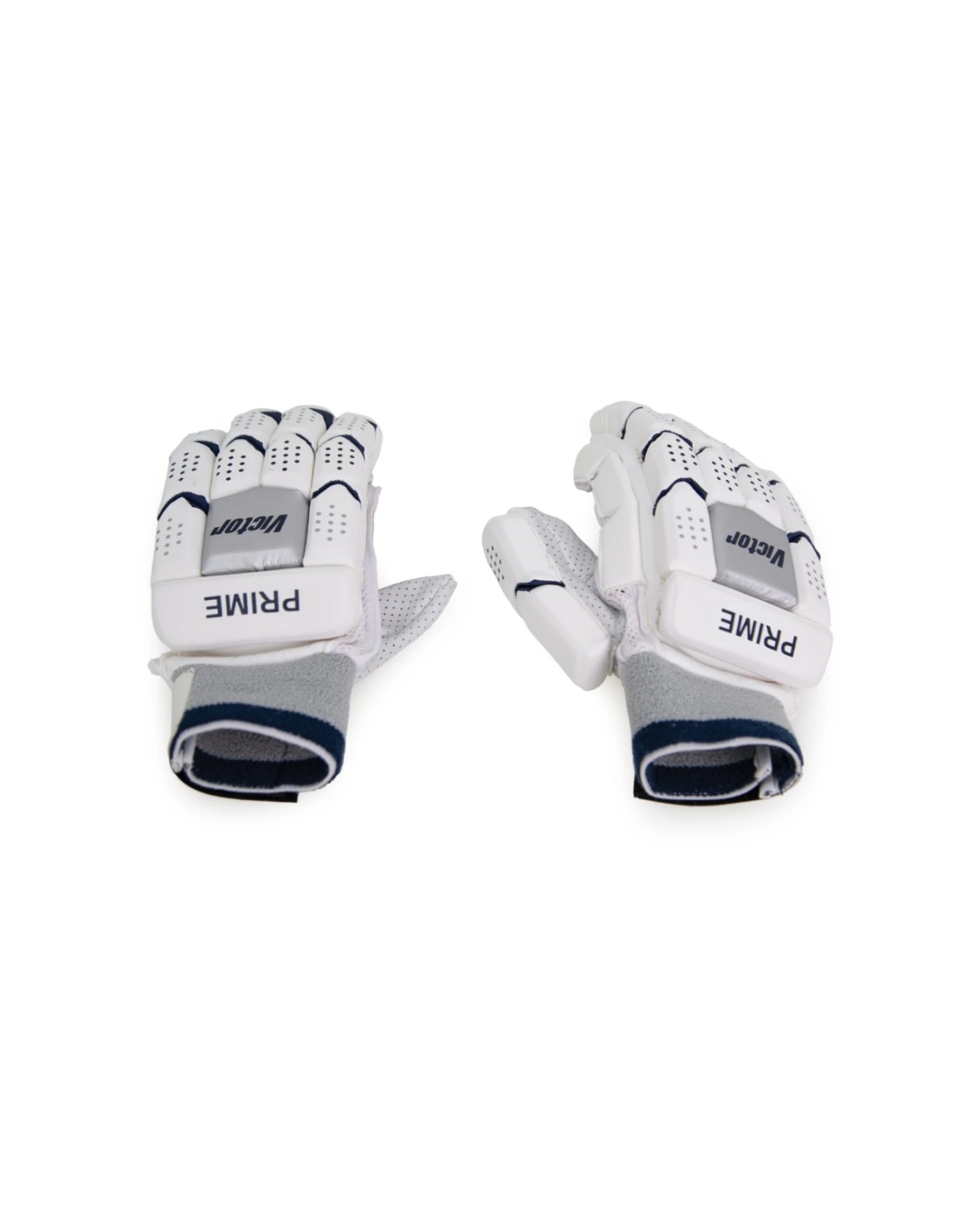 1 Victor Sports Prime Cricket Batting Gloves Calf Leather Adult Right Hand - White, 1 of 7
