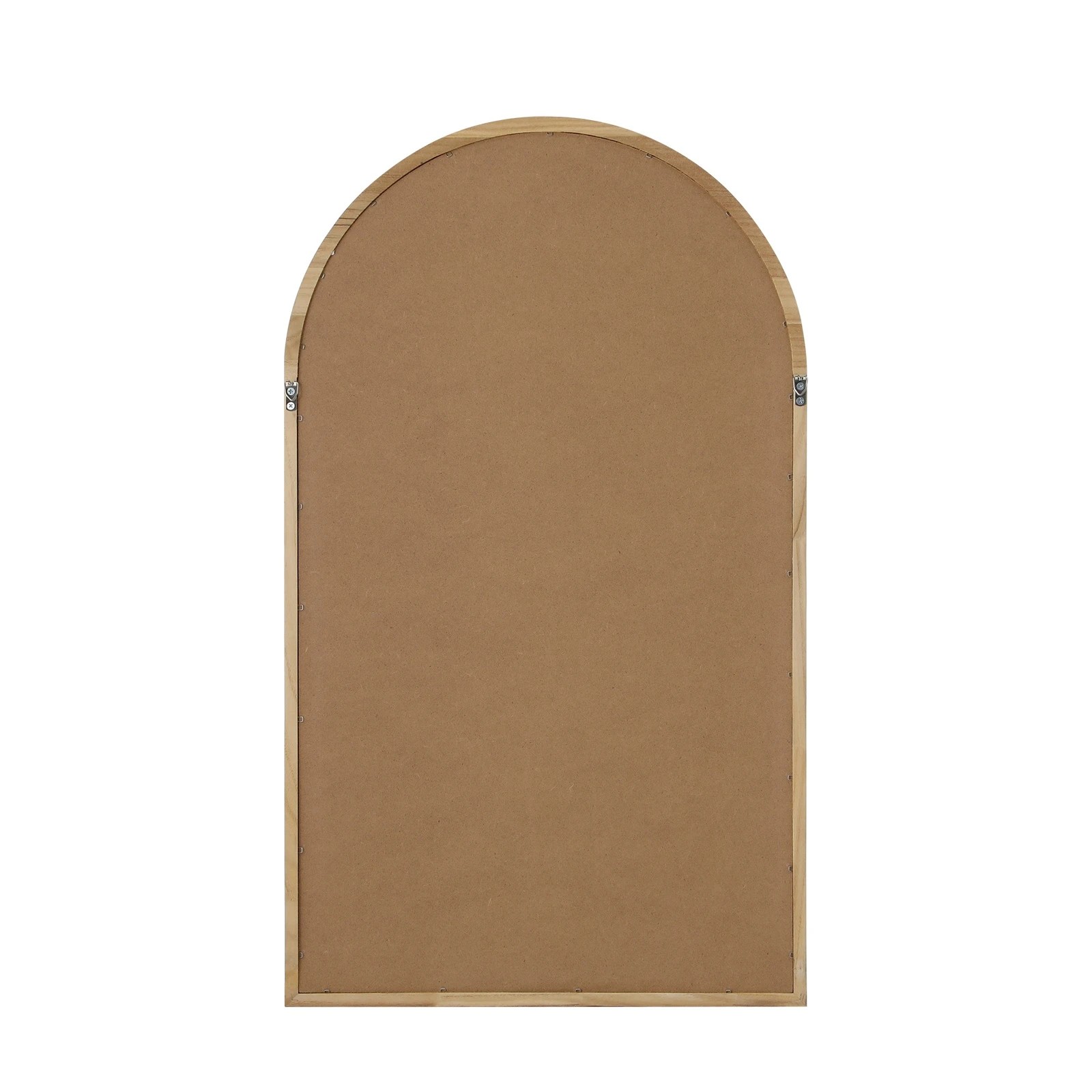 6 Oikiture Arched Wall Mirrors Vanity Home Decor Makeup Mirror 86x50cm Wooden
 - Natural, 6 of 9