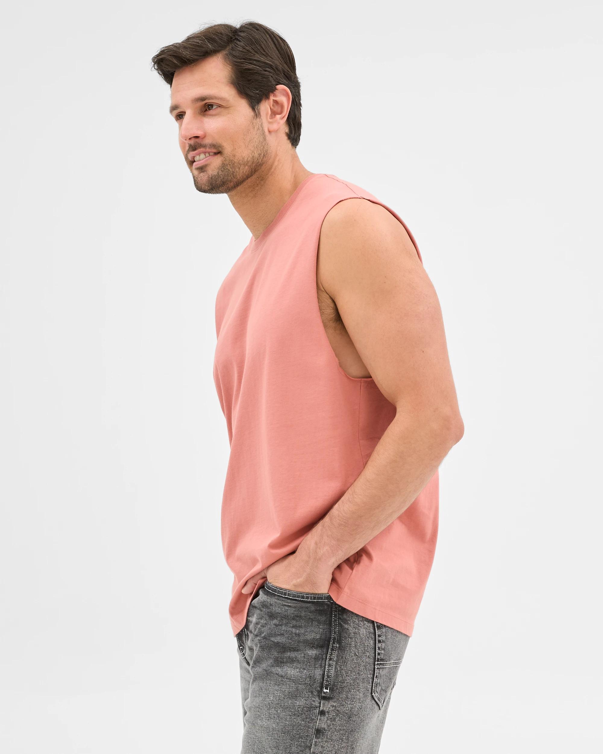 3 Target Australian Cotton Plain Tank Top BRICK, 3 of 6