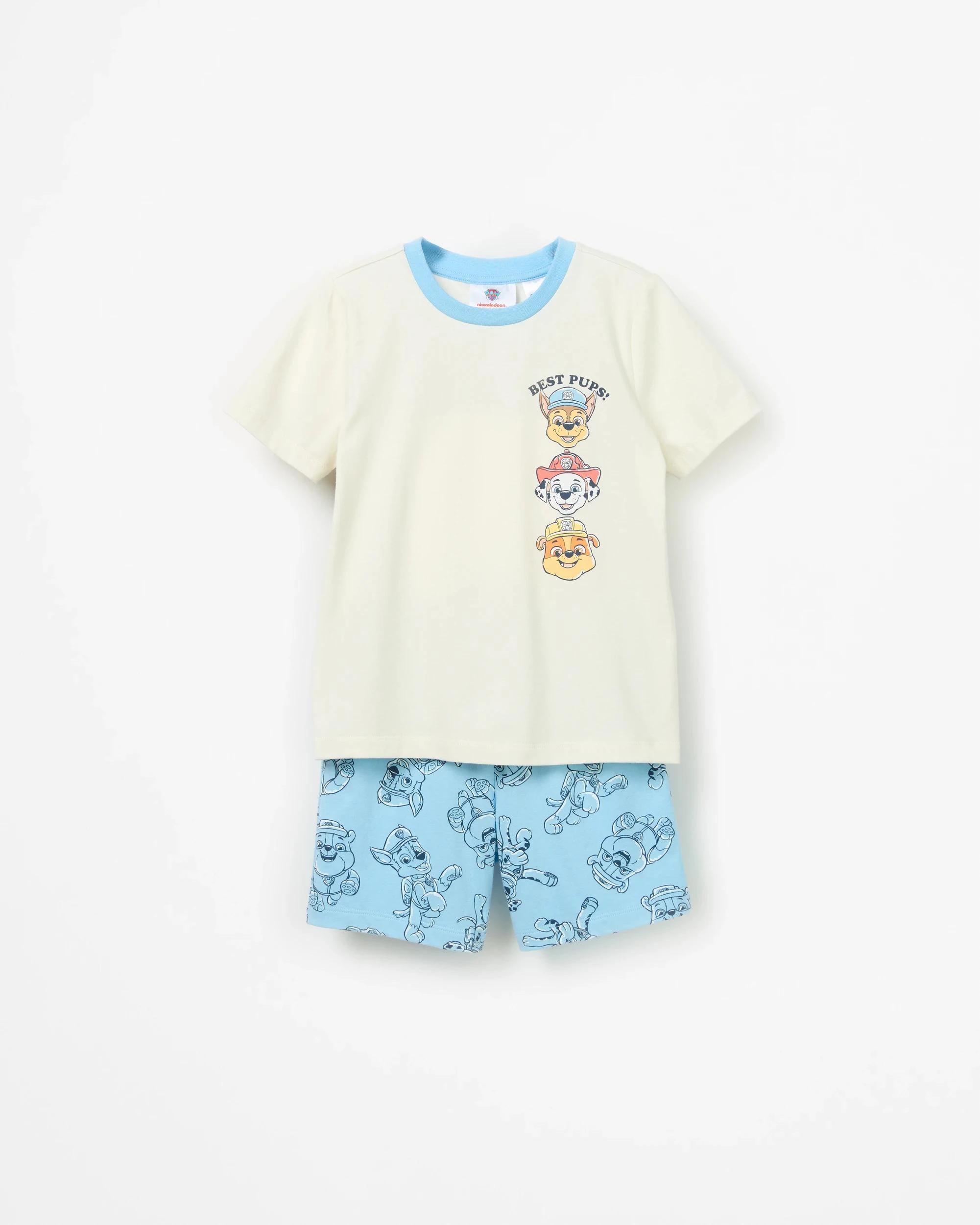 2 PAW Patrol Australian Cotton Younger Boys 2 Pack Short Pyjama Set MULTI, 2 of 4