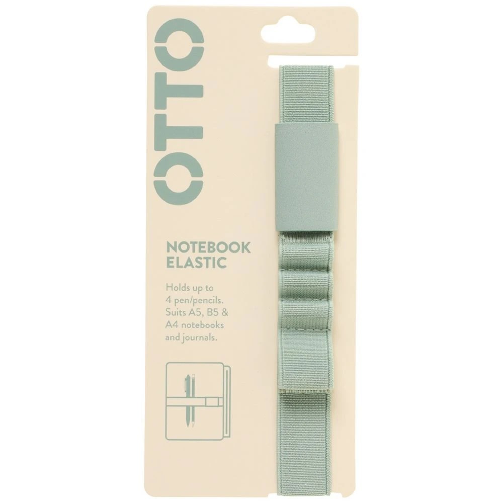 1 Otto 4 Loop Elastic Pen Holder Sage, 1 of 2