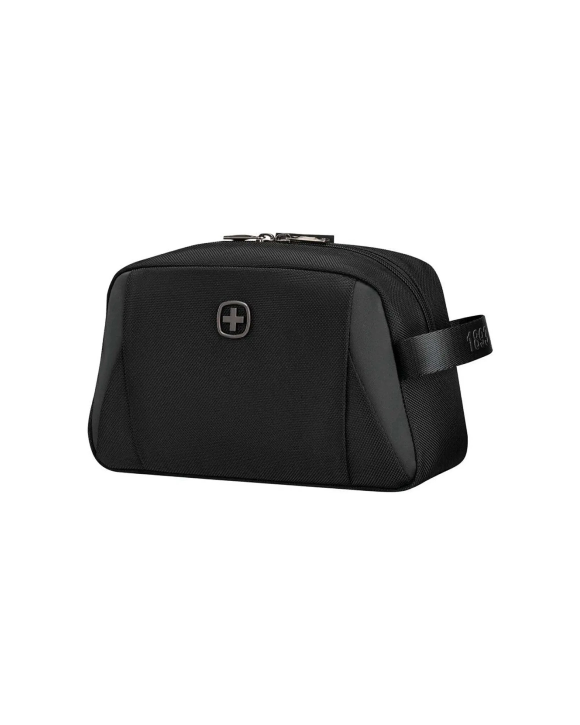 1 Wenger XE Toiletry Kit With Pockets Recycled PET Polyester Material - Black, 1 of 5
