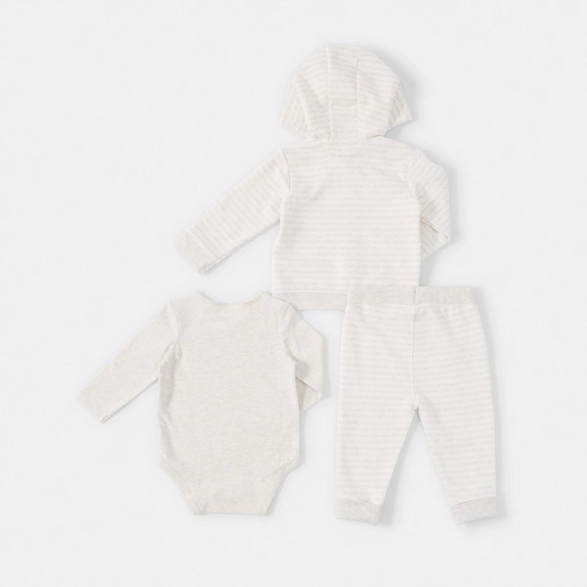 2 3 Piece Tracksuit Set Wht Marle, 2 of 8