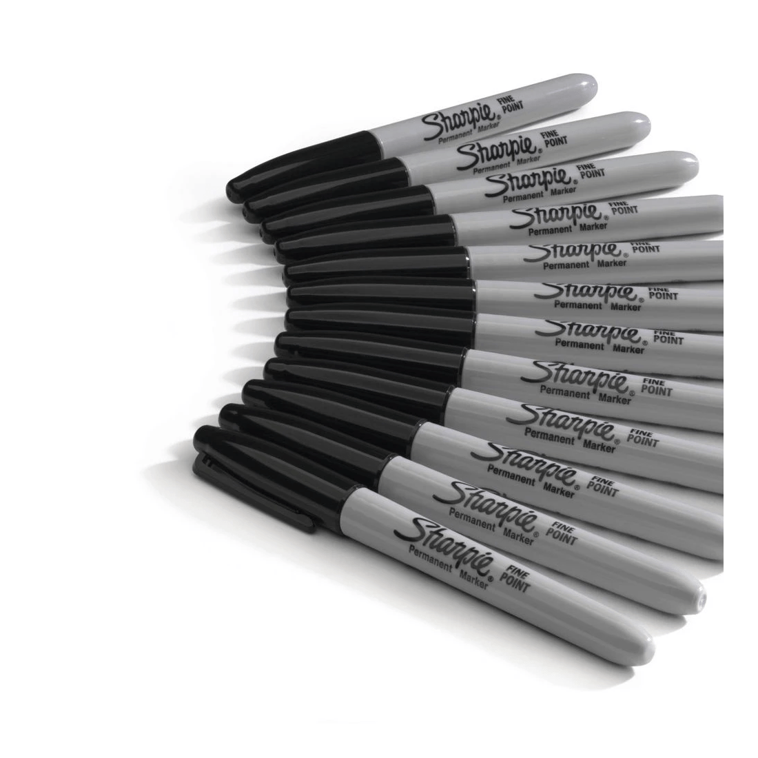 6 Sharpie Fine Permanent Markers Black 12 Pack, 6 of 9