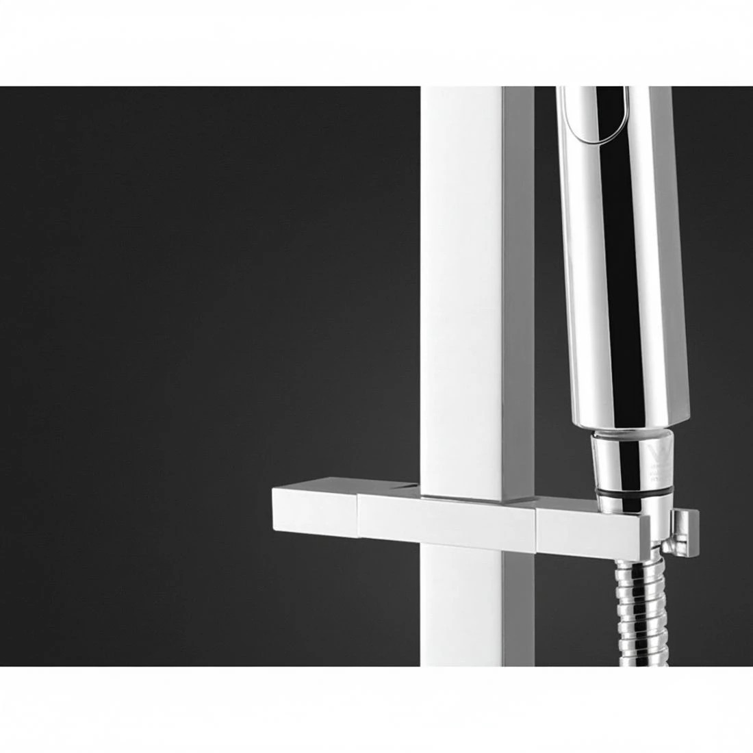 3 Cefito 10'' Rain Shower Head Set Handheld Square High Pressure Mixer Tap Chrome - Silver, 3 of 5