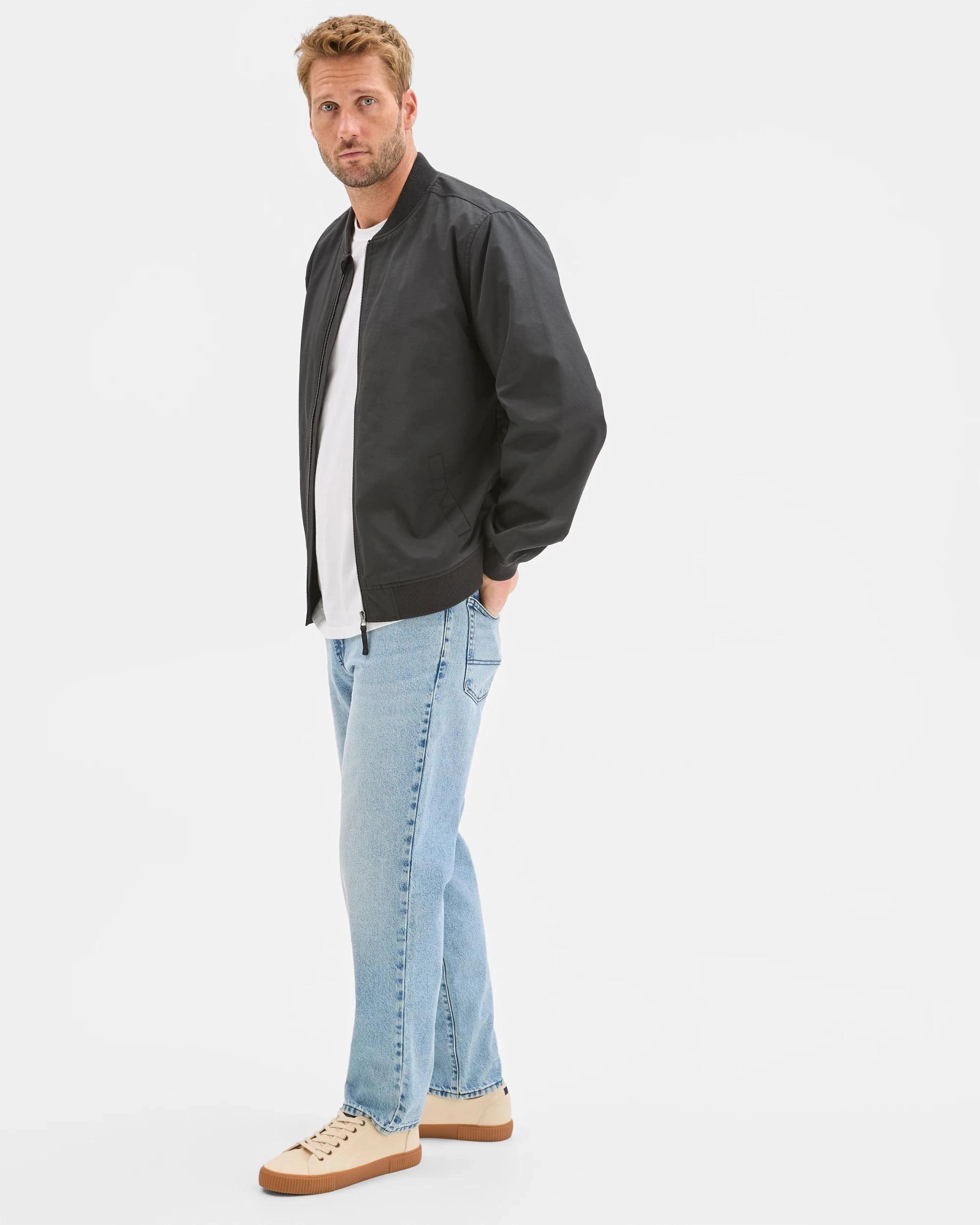 4 Target Man Australian Cotton Blend Bomber Jacket BLACK, 4 of 6