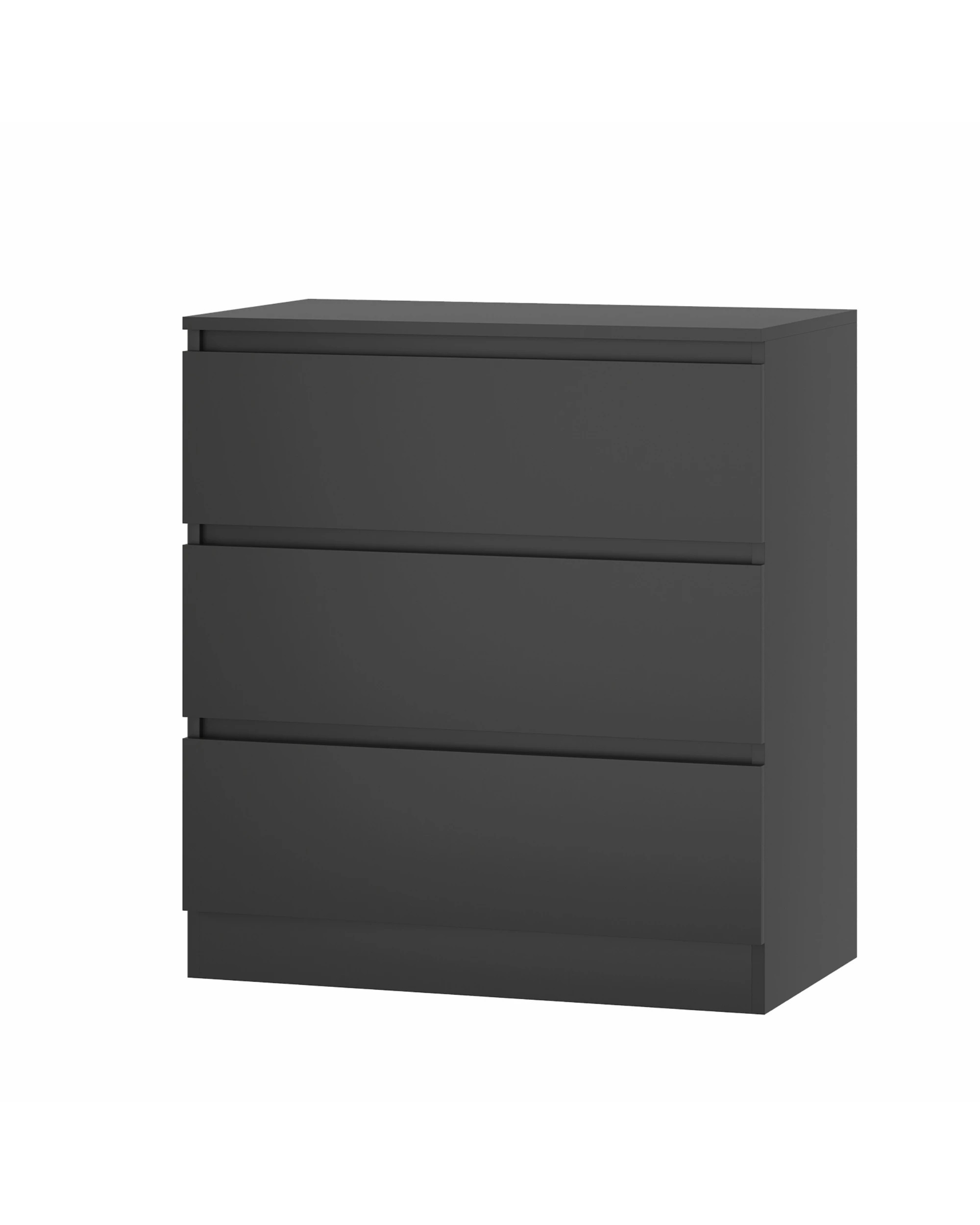 1 Advwin Bedside Table 3 Drawers Nightstand Storage Cabinet
 - Black, 1 of 8