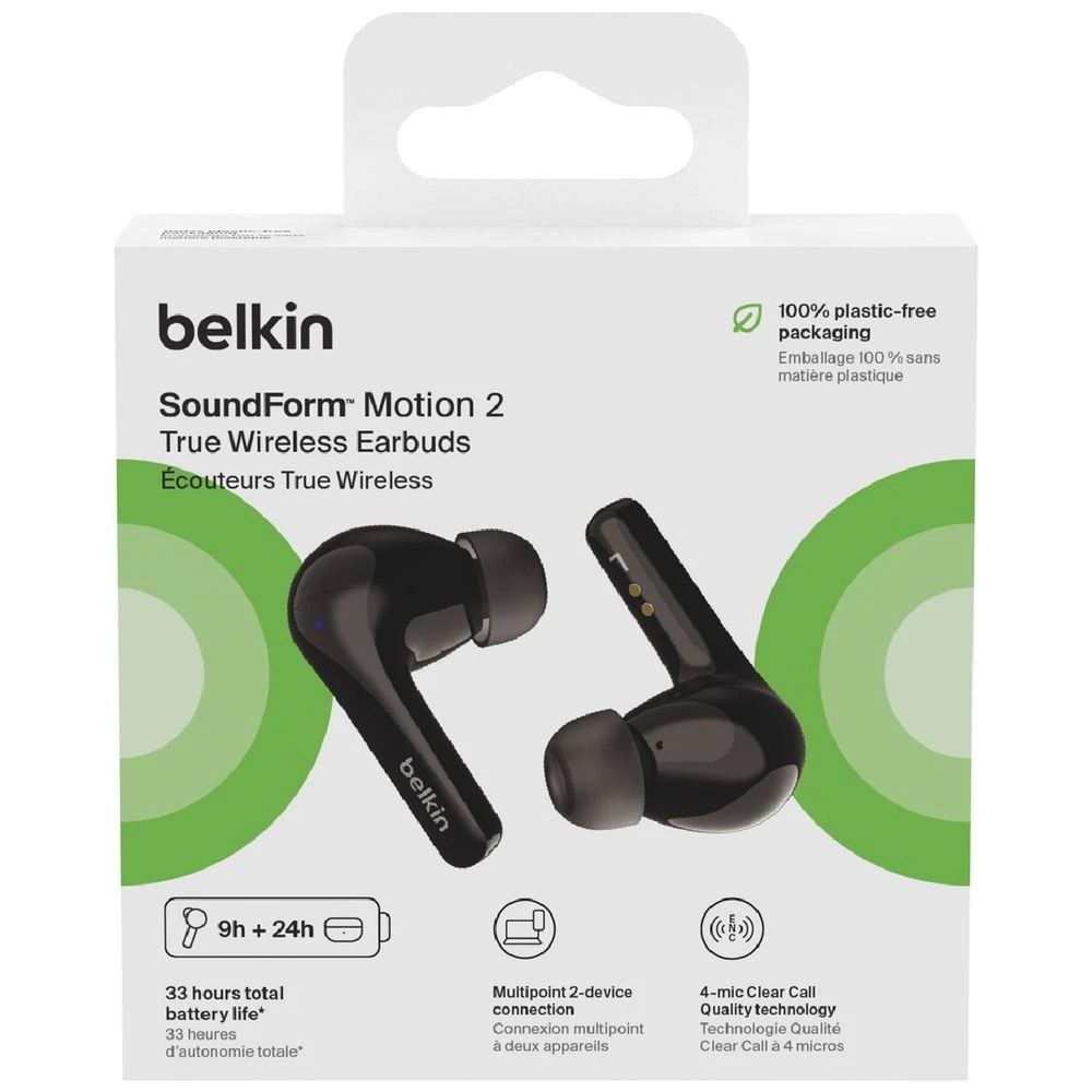 7 Belkin SoundForm Motion True Wireless Earbuds Black, 7 of 7