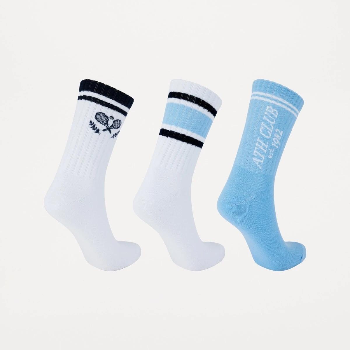 2 3 Pack Printed Crew Socks ATH CLUB, 2 of 3